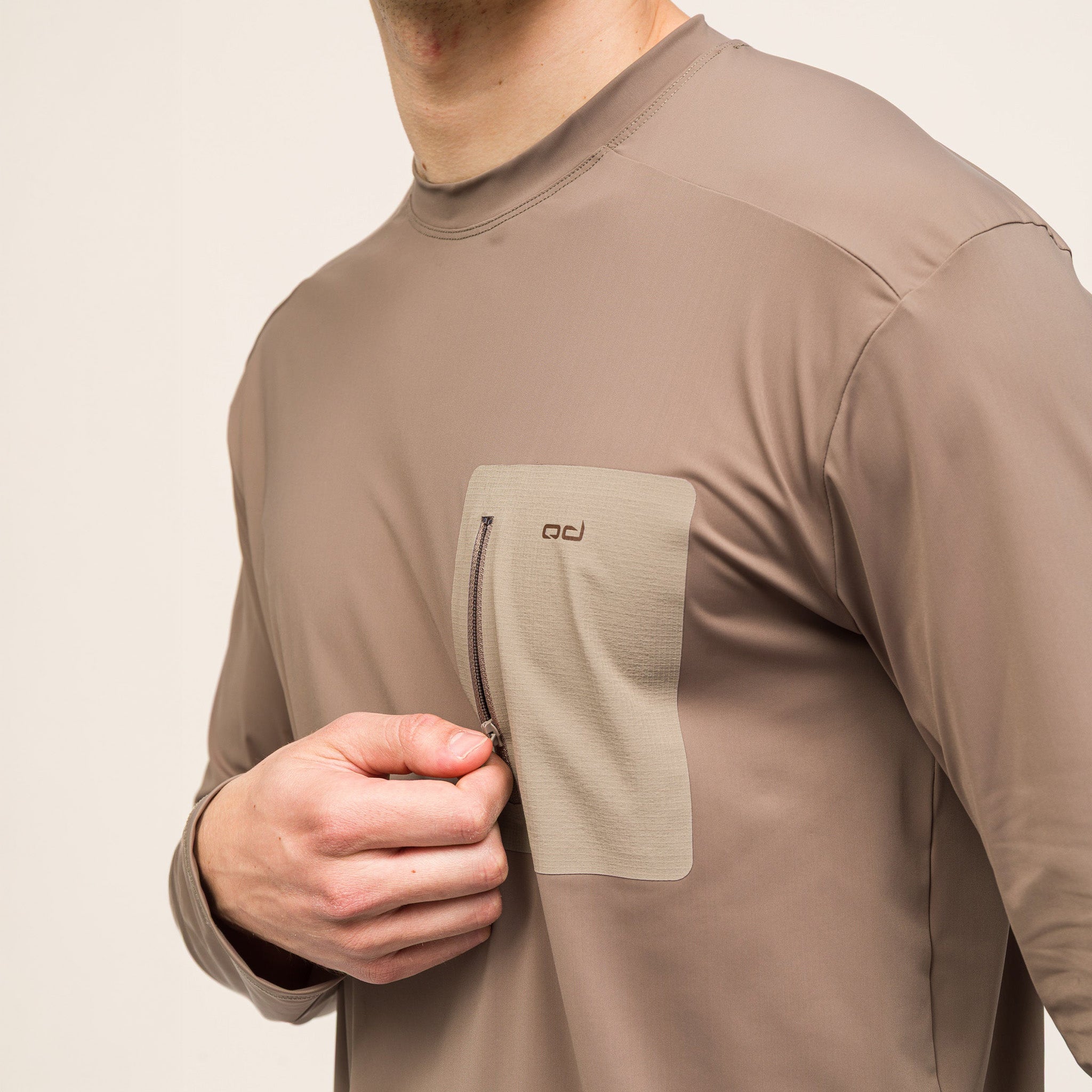 Climacool Performans Uzun Kollu T-Shirt | Bej