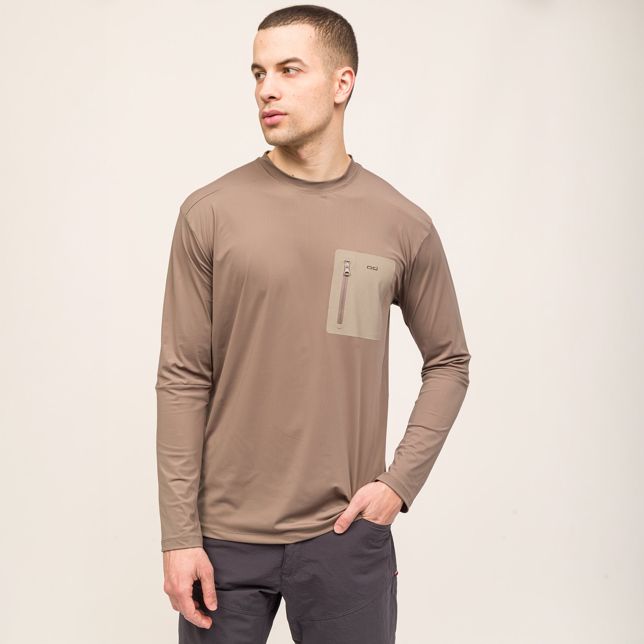 Climacool Performans Uzun Kollu T-Shirt | Bej