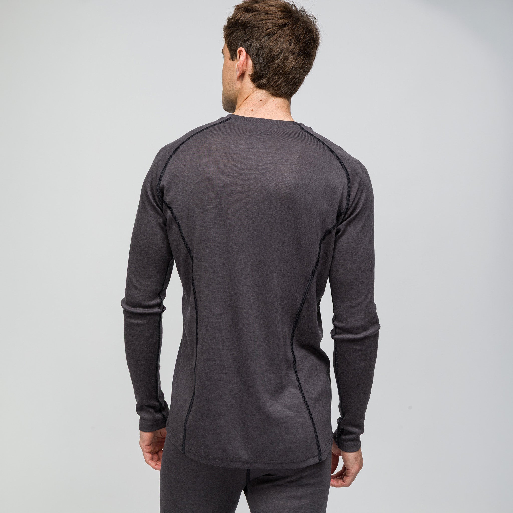 Thermawool %100 Merino Yünü Termal İçlik Üst 195 gr | Antrasit
