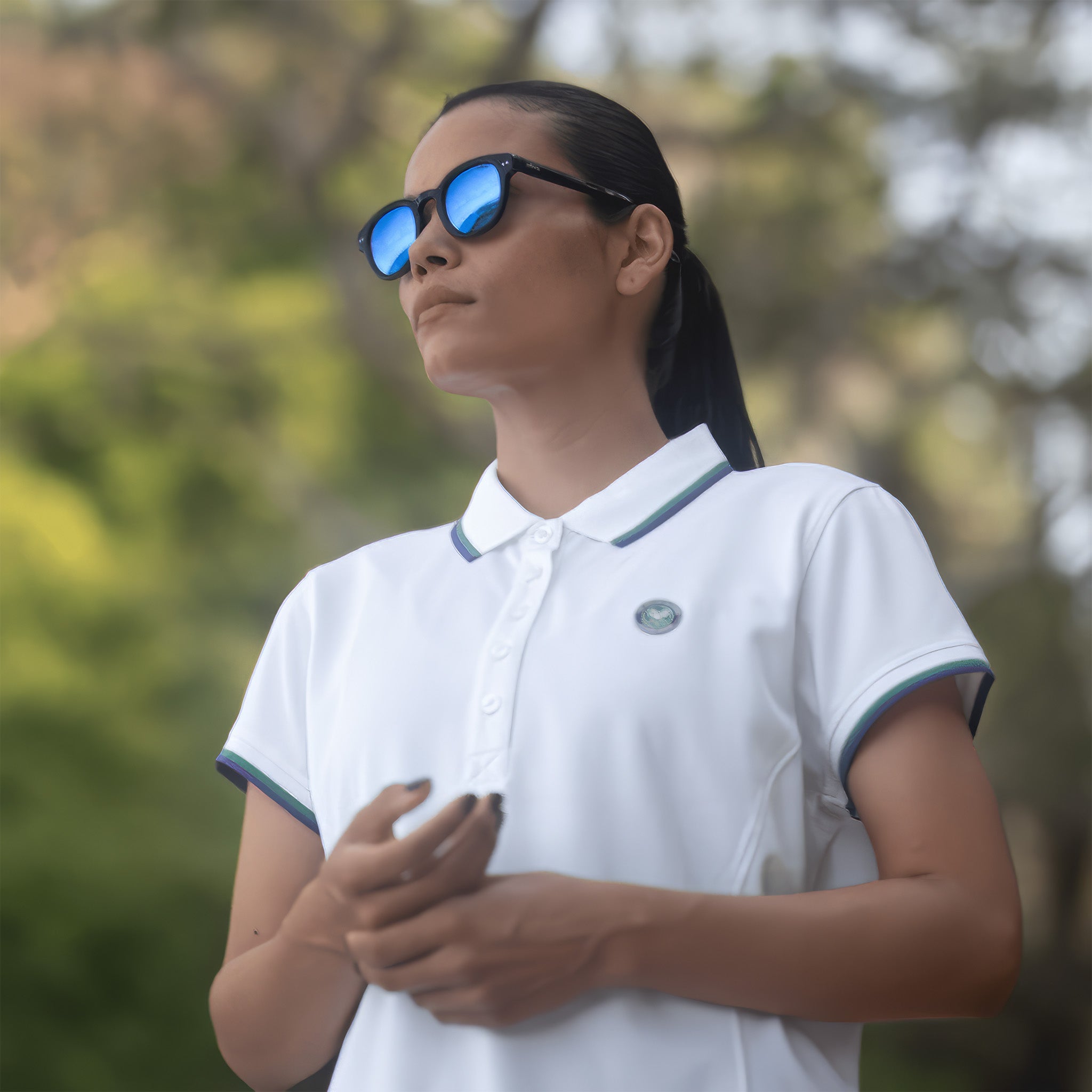 Sterling G Polarize Güneş Gözlüğü | Shiny Black | H2O Blue