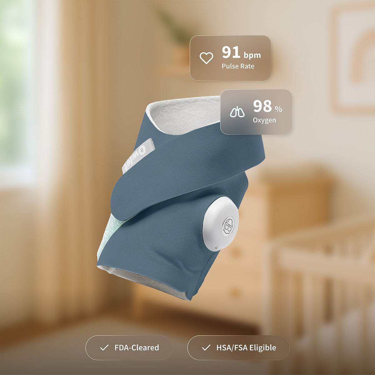 Owlet Dream Sock™ Akıllı Bebek Çorabı 0–18 Ay - Gece Mavisi