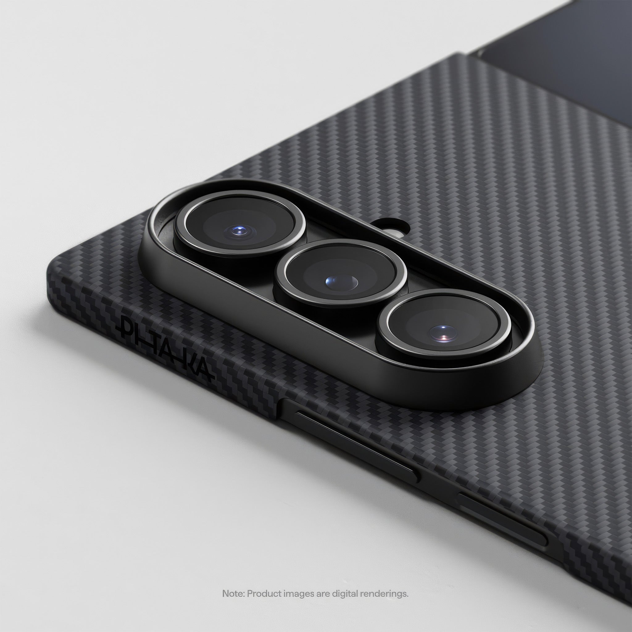 Galaxy Z Fold7 Edge Case | 600D Black/Grey (Twill)