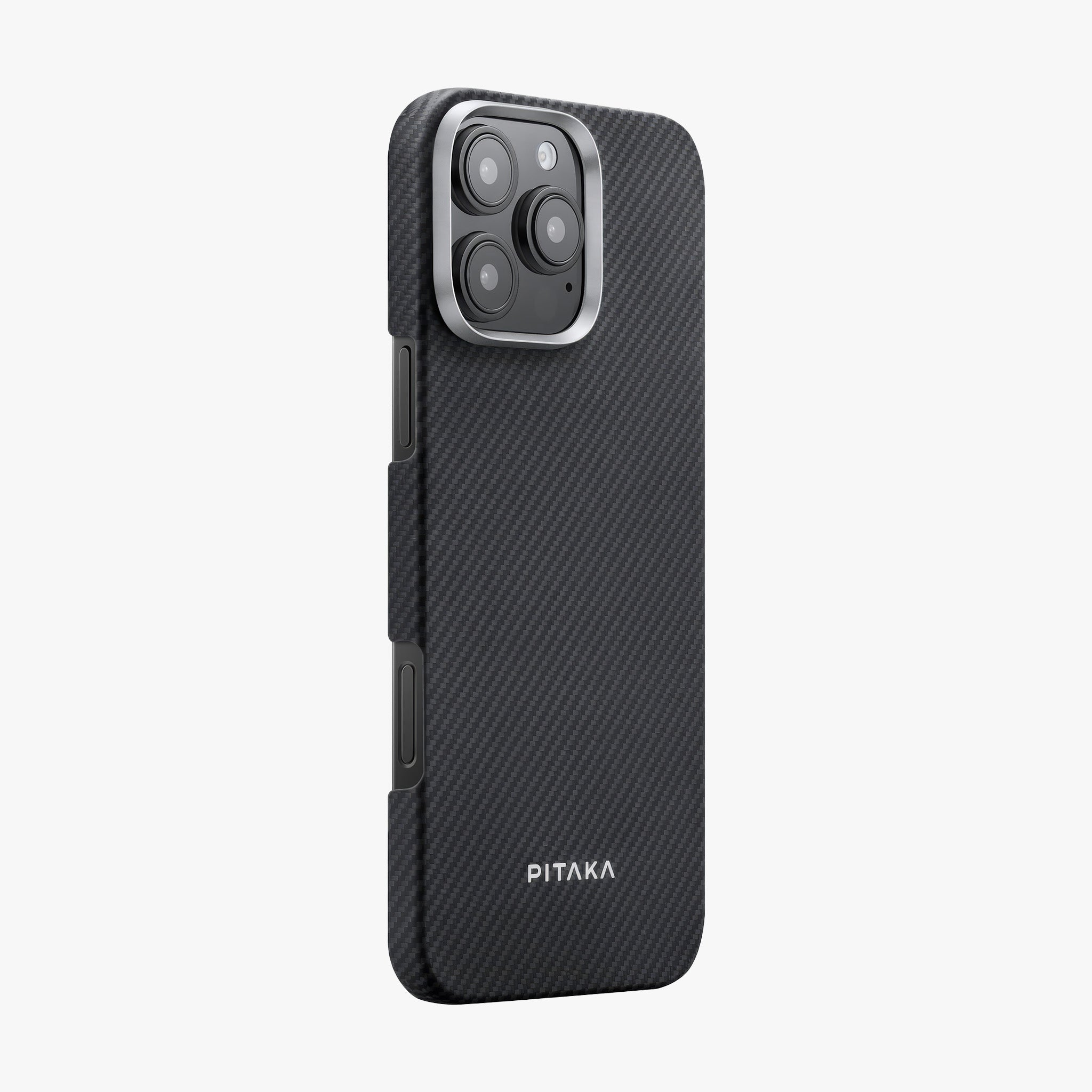 iPhone 16 Pro Max Edge Case | 600D Black/Grey (Twill) + MagEZ Grip 3