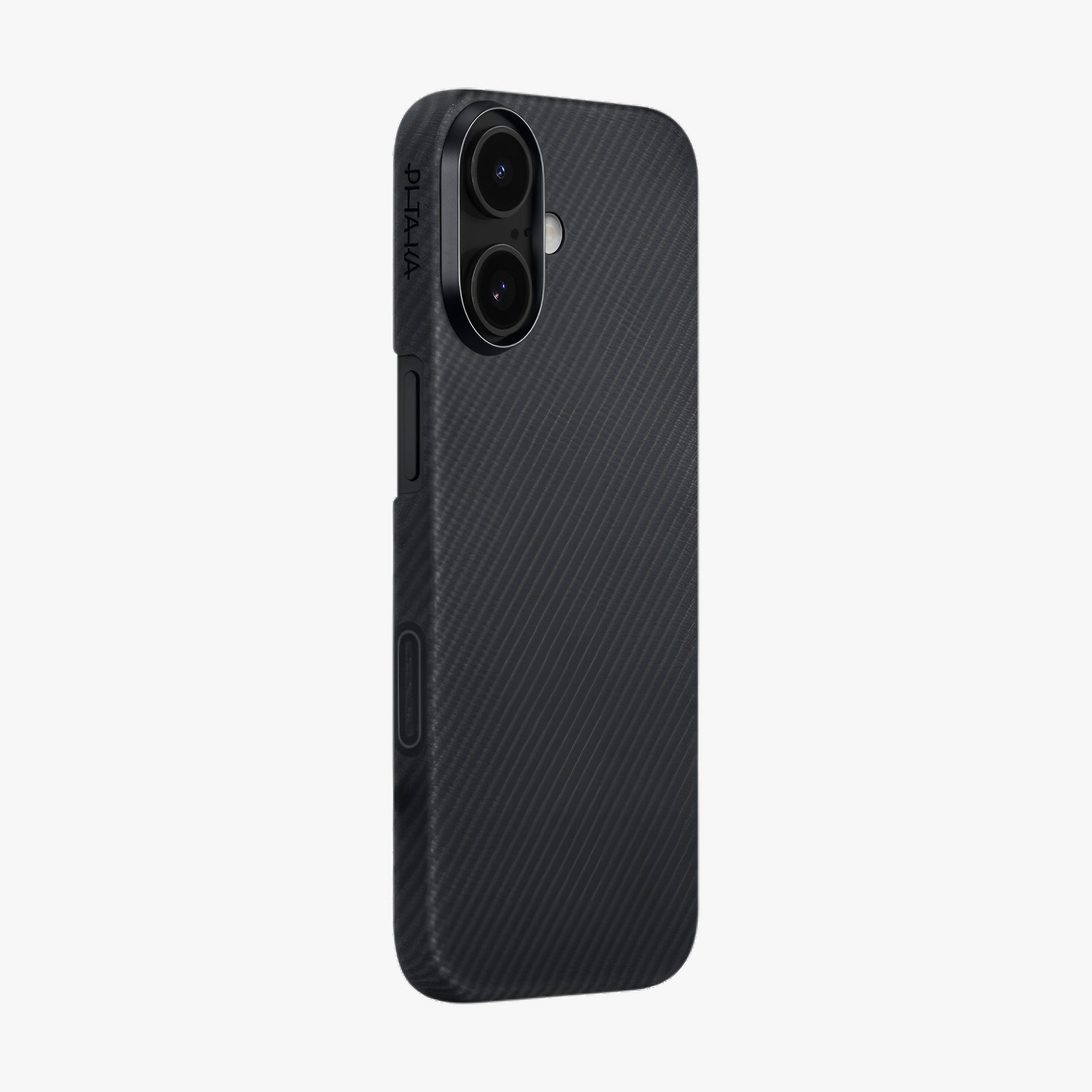 iPhone 17 Edge Case | 600D Black/Grey (Twill) (PitaTap™)