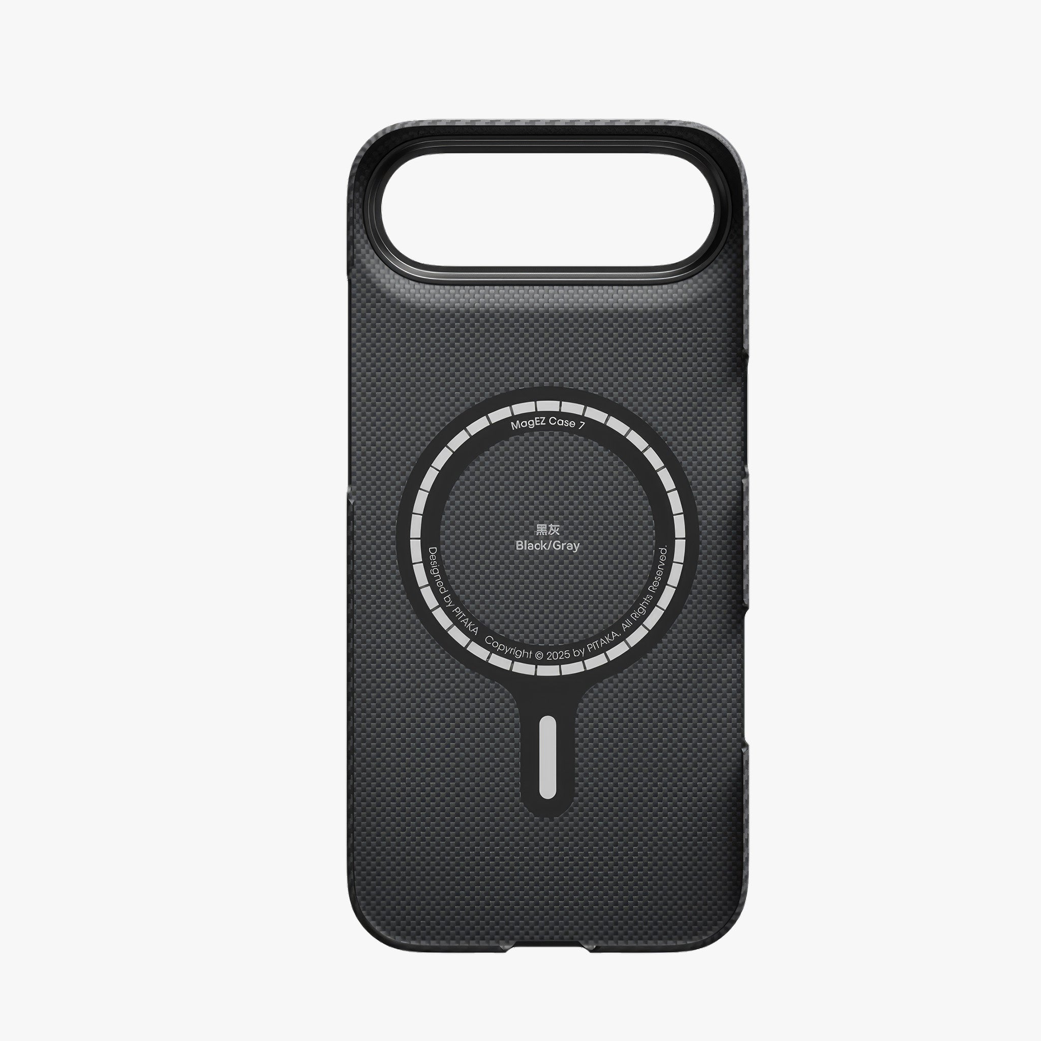 iPhone Air Edge Case | 600D Black/Grey (Twill)