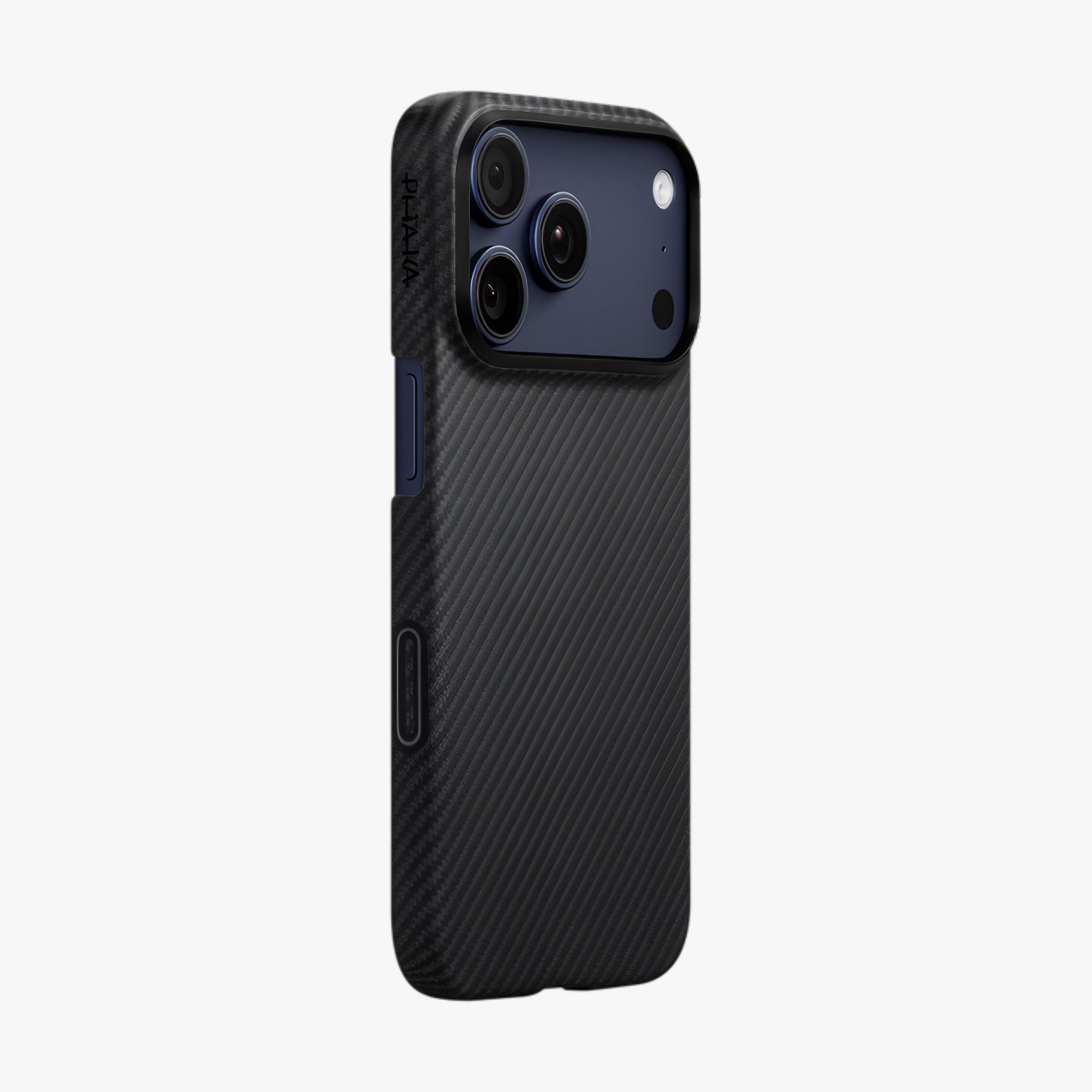 iPhone 17 Pro Edge Case | 600D Black/Grey (Twill) (PitaTap™)