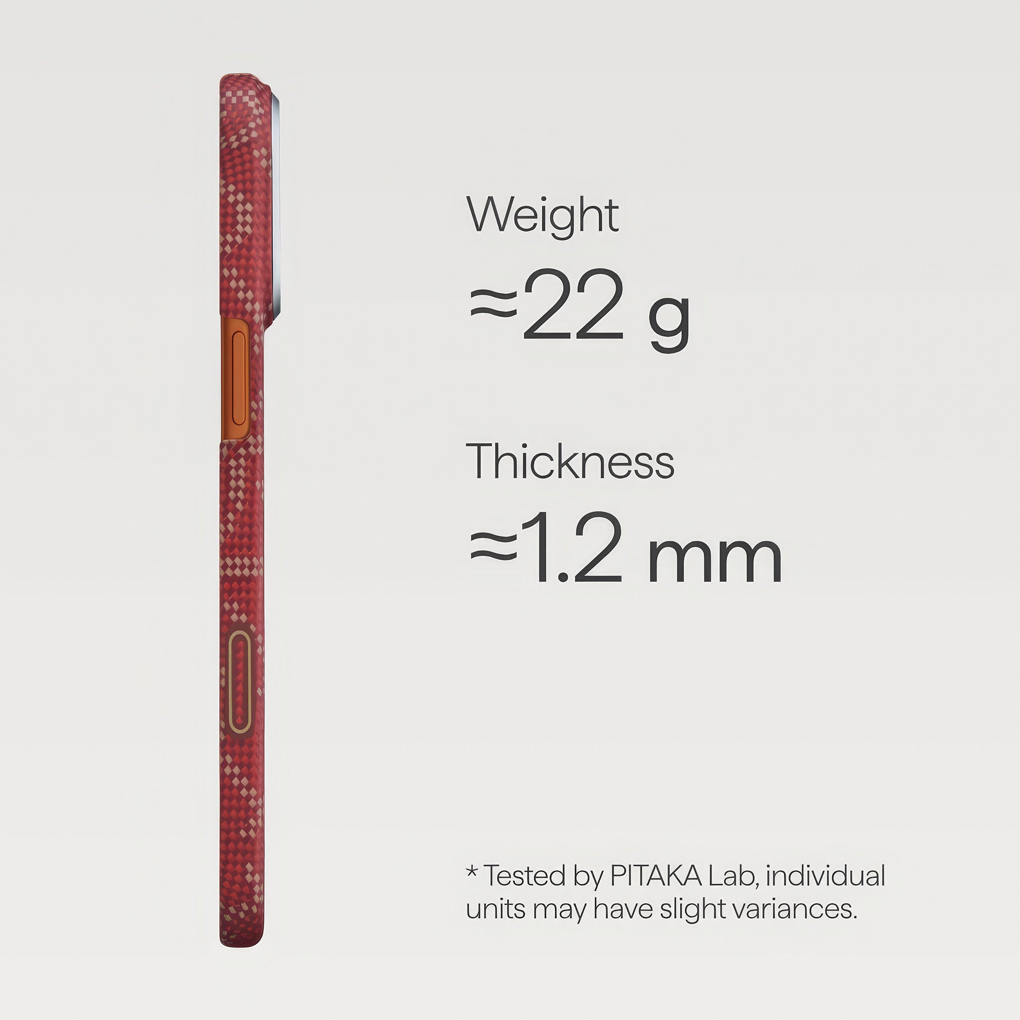 iPhone 17 Pro Edge Case | PTK Leaping – Gold Red (PitaTap™)