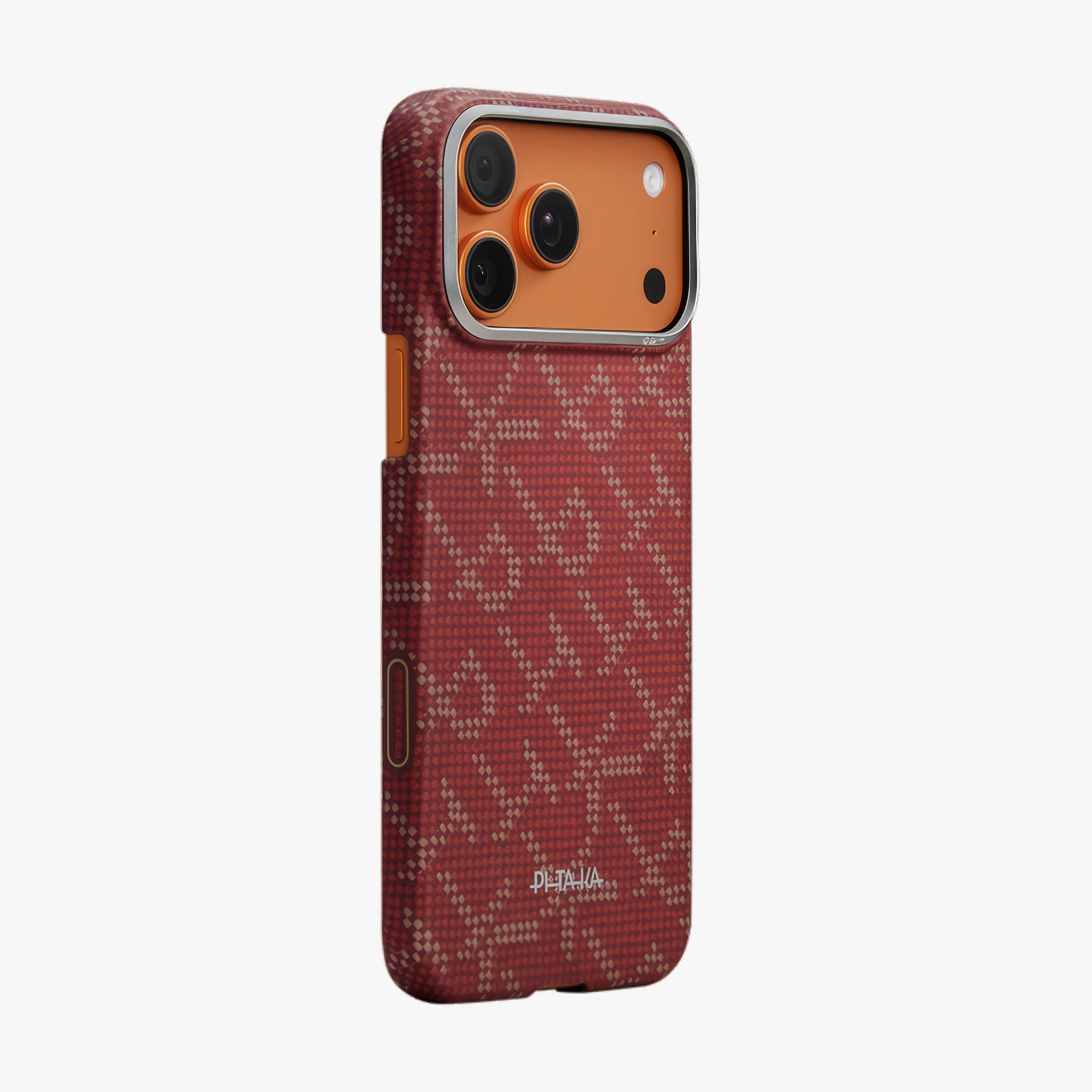 PITAKA iPhone 17 Pro Edge Case PTK Leaping – Gold Red (PitaTap