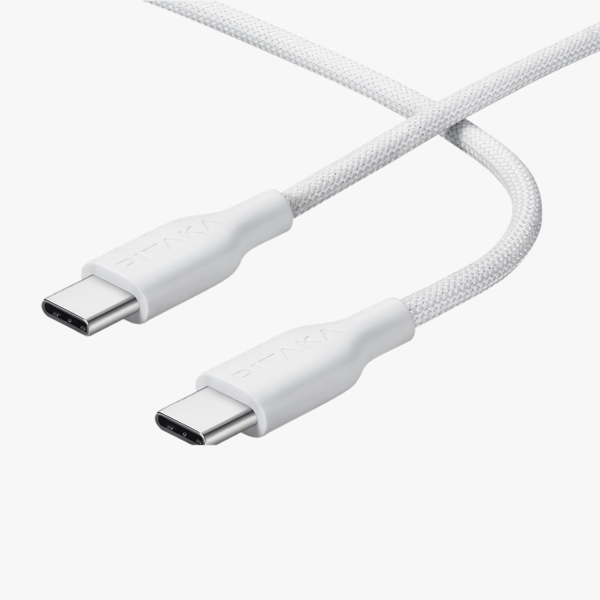 USB-C to USB-C 60W Flex Braided Cable | White (1.2 m)