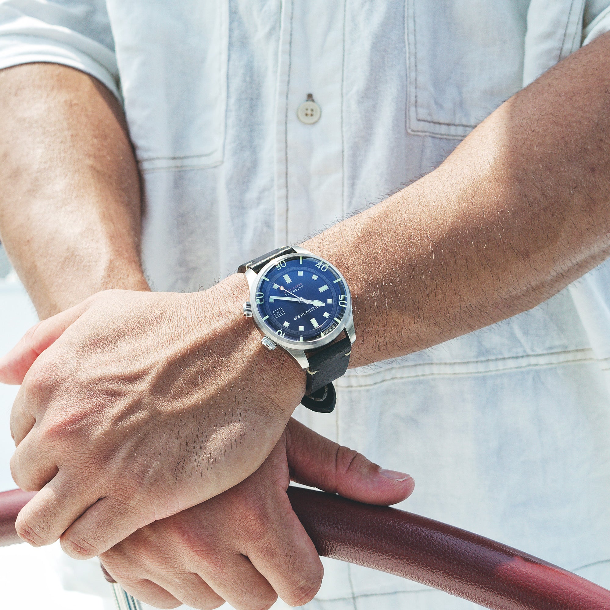 Bradner Automatic | 42mm | Atlantic Blue