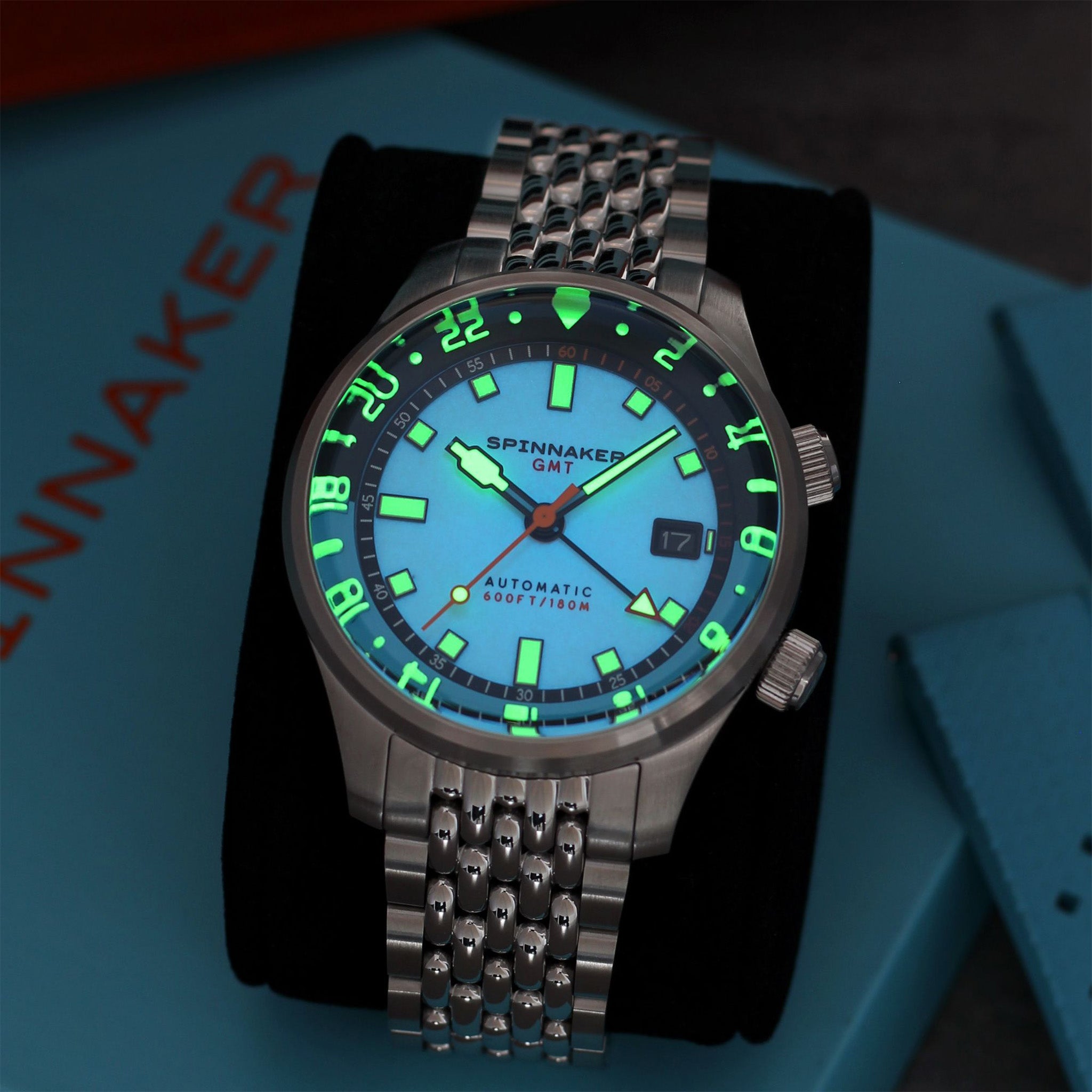 Bradner GMT Automatic | 42 mm | Aquamarine Blue