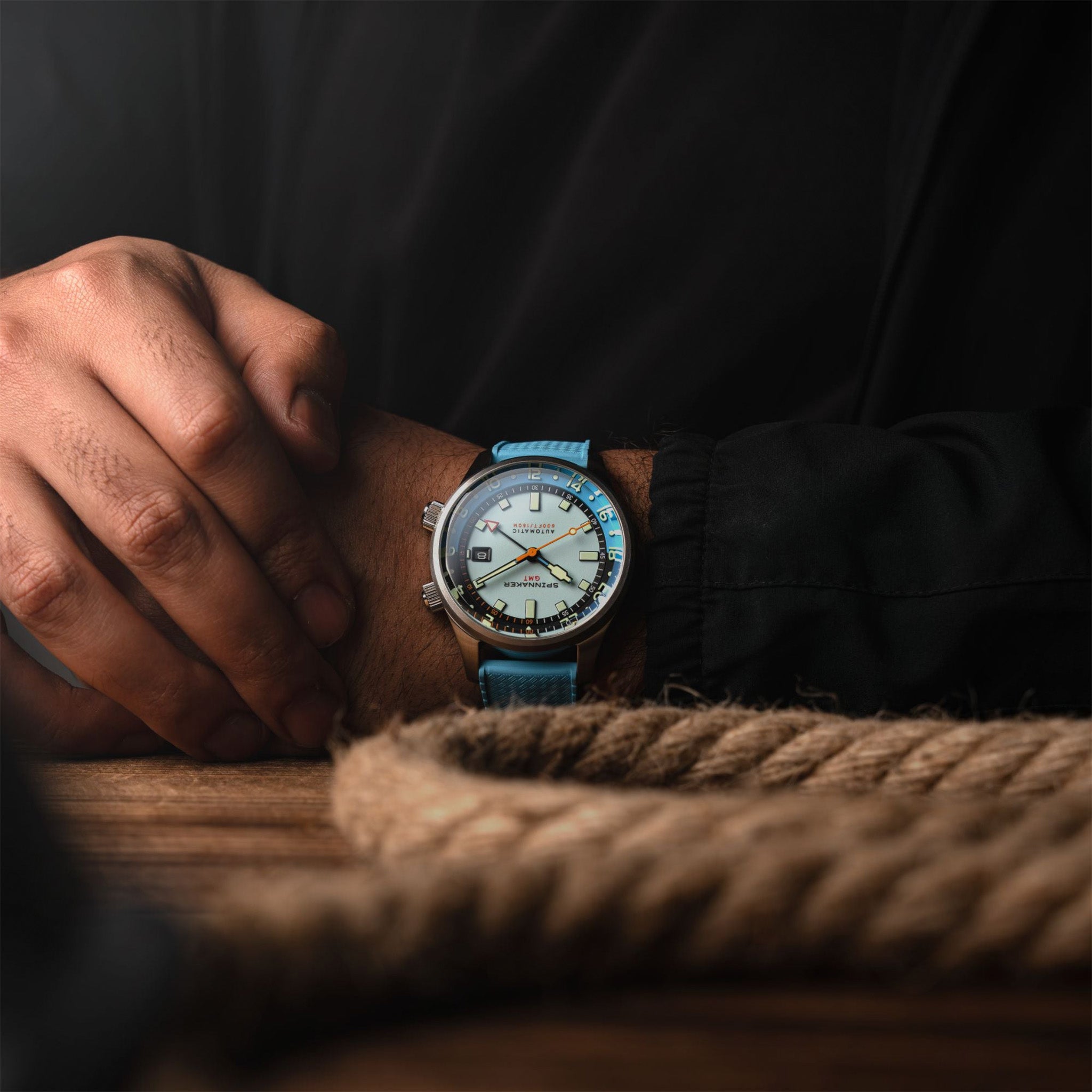 Bradner GMT Automatic | 42 mm | Aquamarine Blue