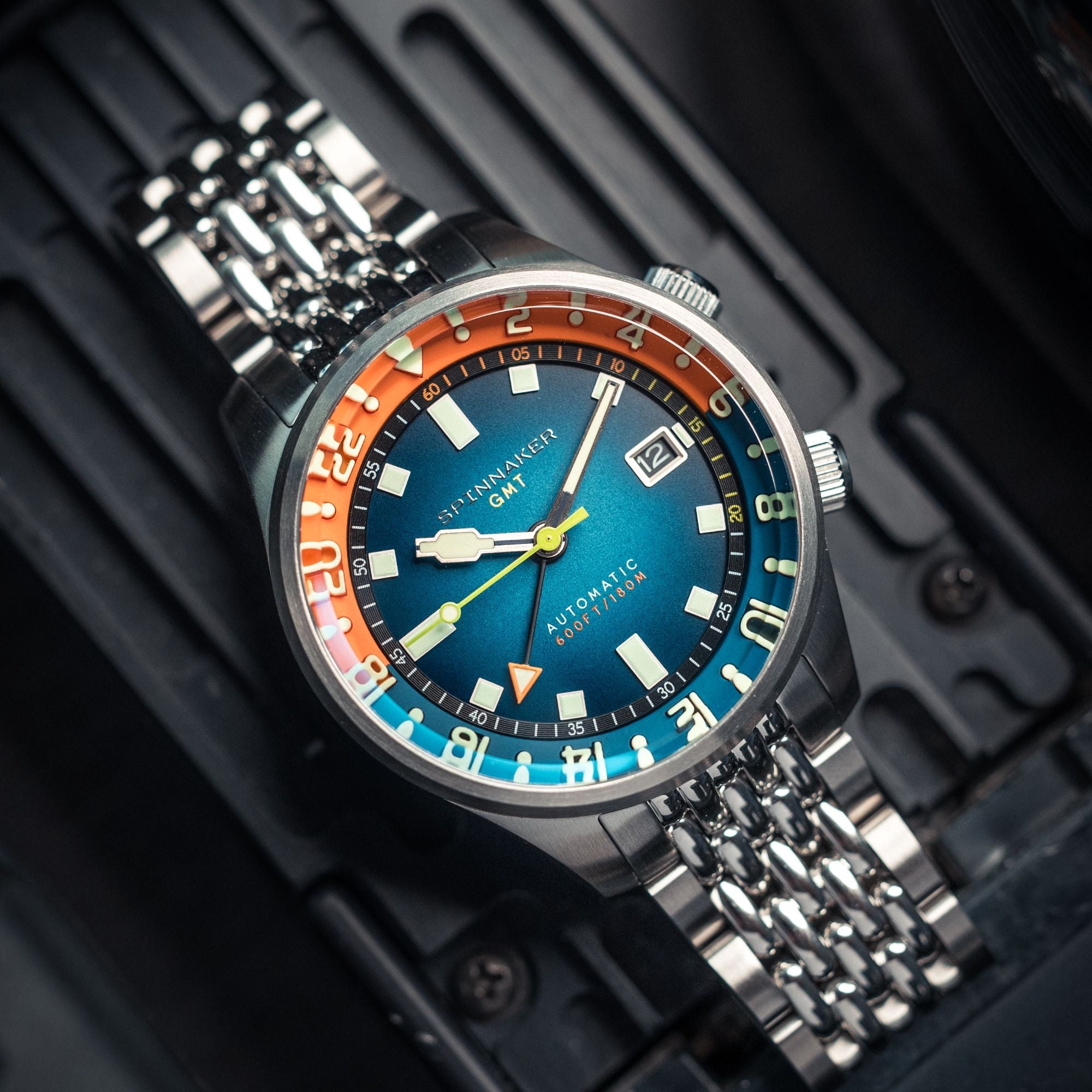 Bradner GMT Automatic | 42mm | Orange Blue