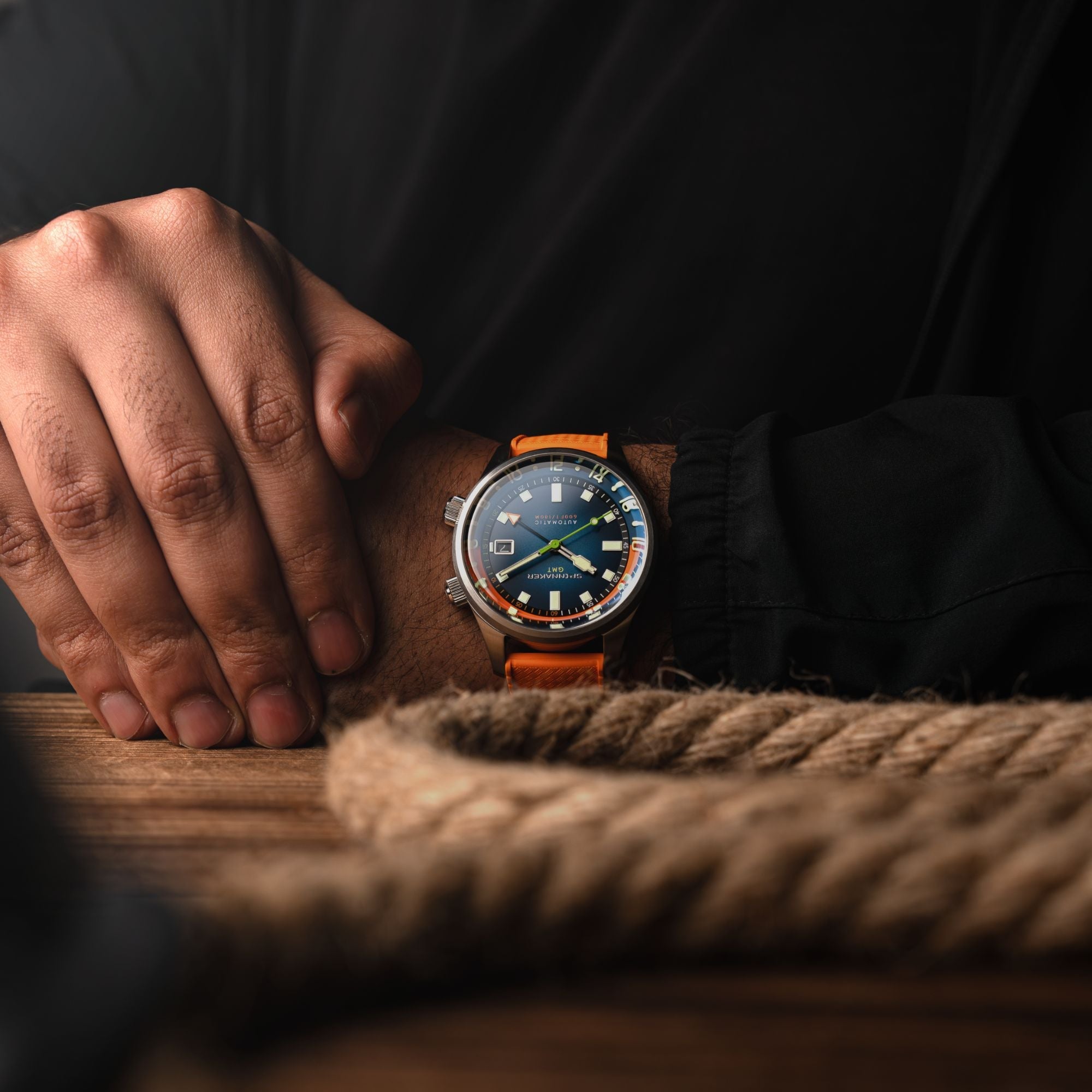 Bradner GMT Automatic | 42mm | Orange Blue