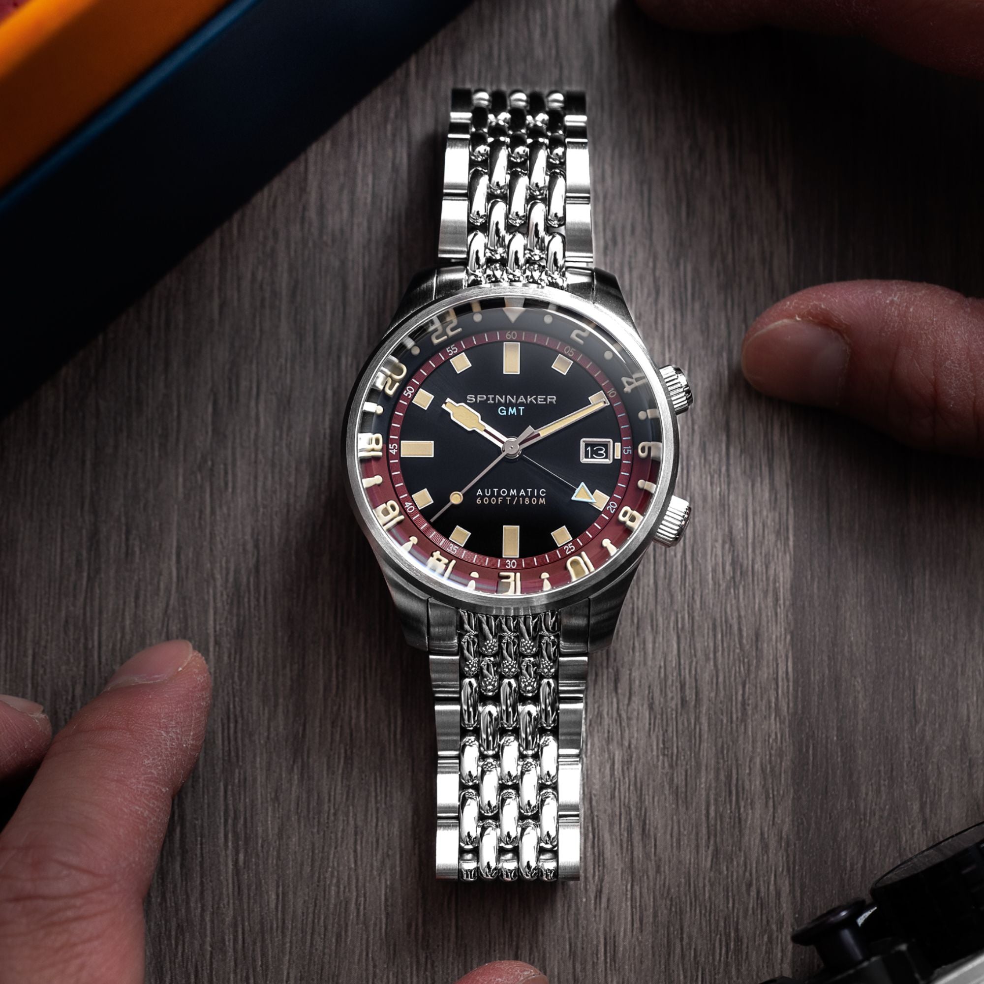 Bradner GMT Automatic | 42mm | Sombre Red