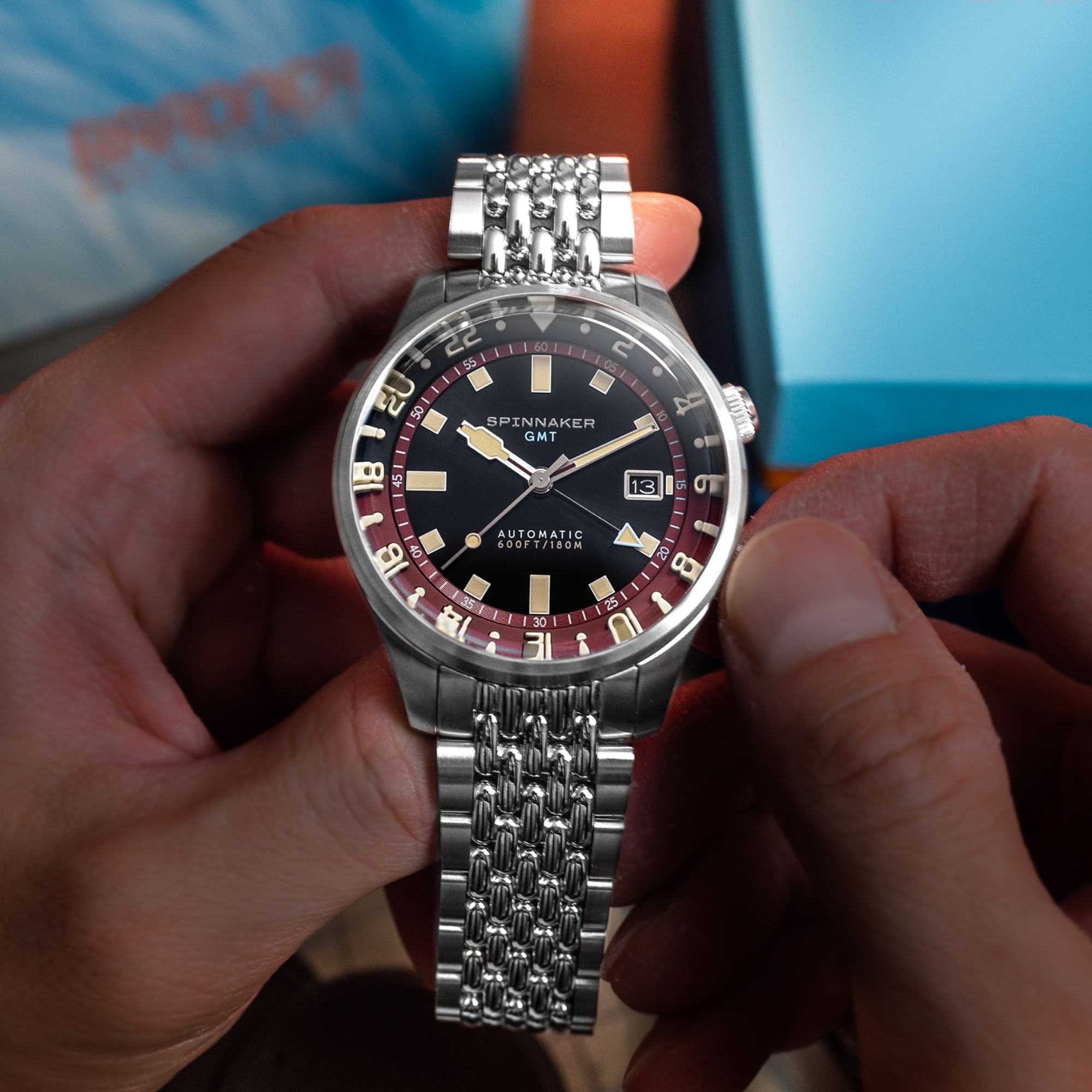 Bradner GMT Automatic | 42mm | Sombre Red