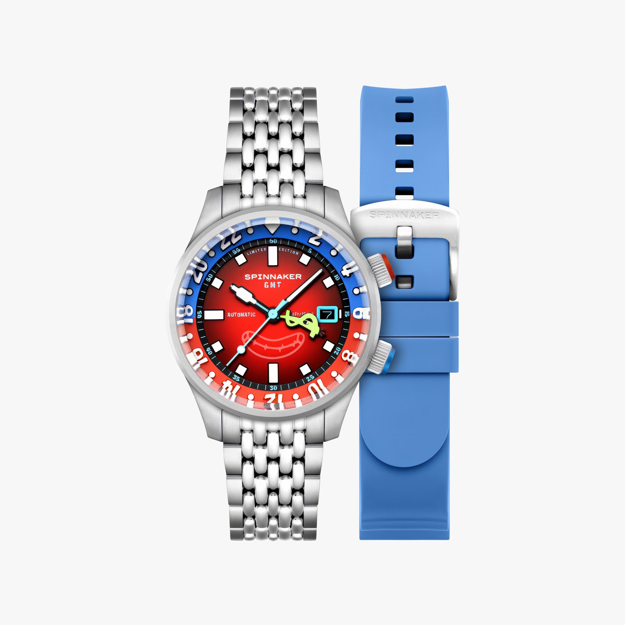 Bradner GMT Automatic SpongeBob SquarePants Limited Edition | Mr. Krabs Red