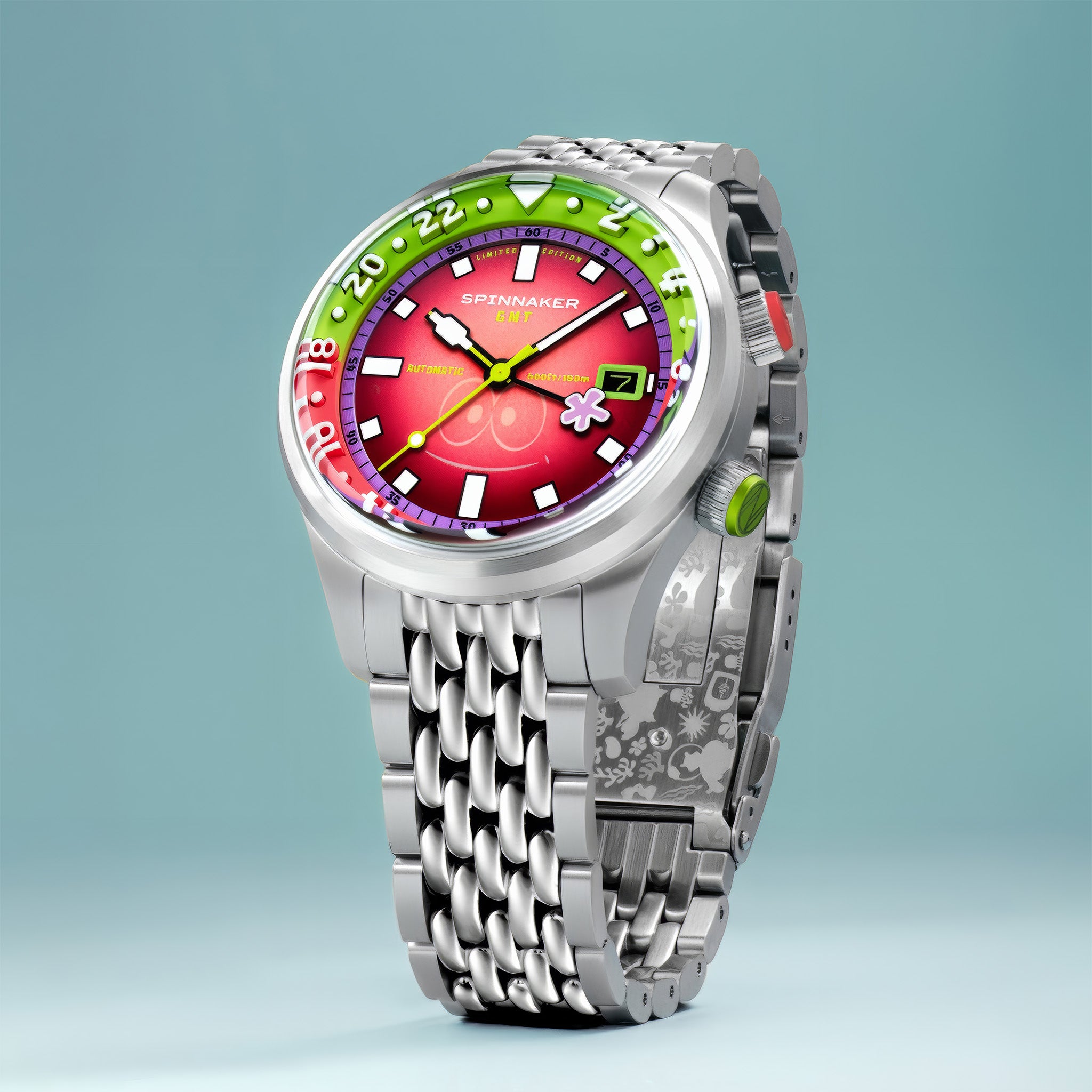 Bradner GMT Automatic SpongeBob SquarePants Limited Edition | Patrick Pink