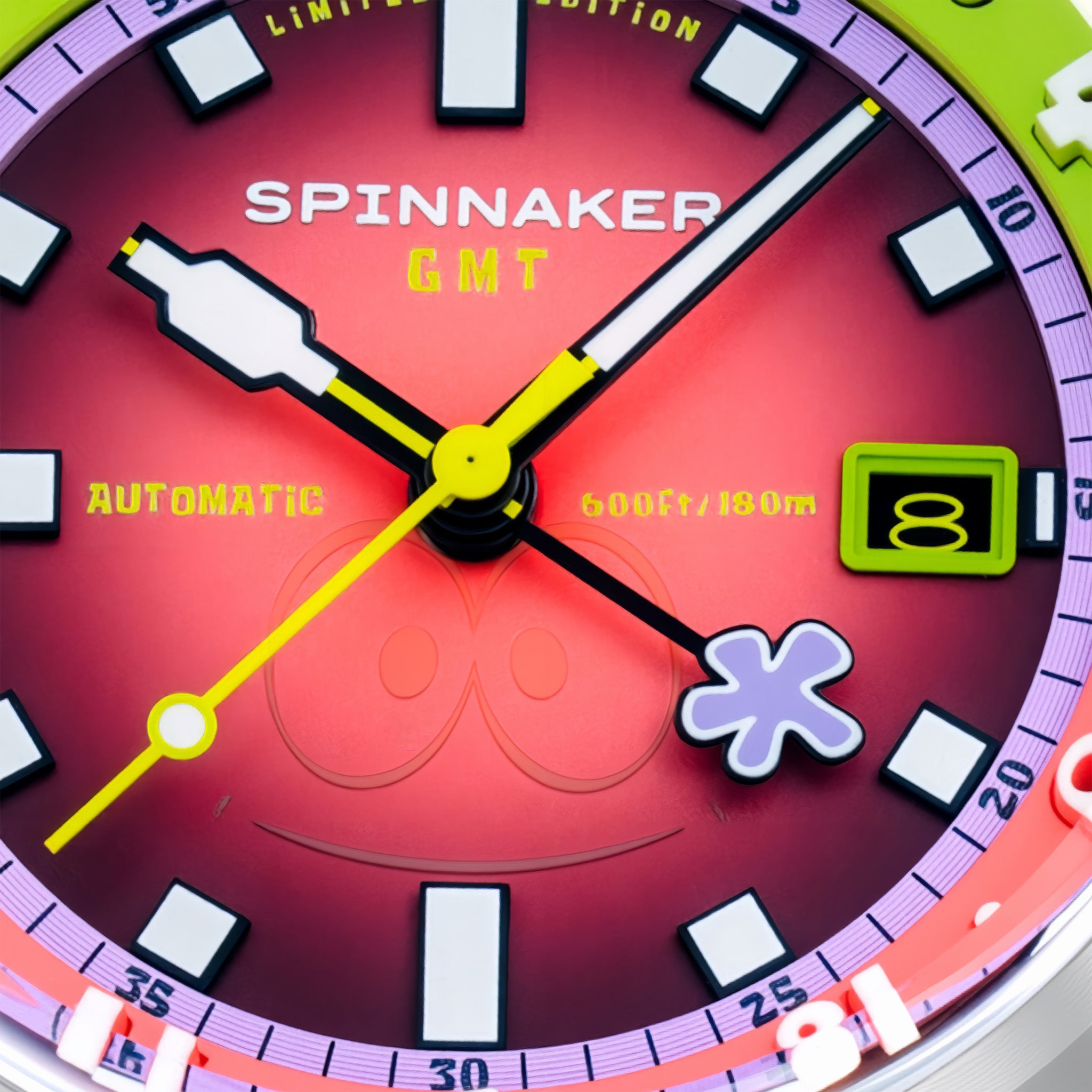 Bradner GMT Automatic SpongeBob SquarePants Limited Edition | Patrick Pink
