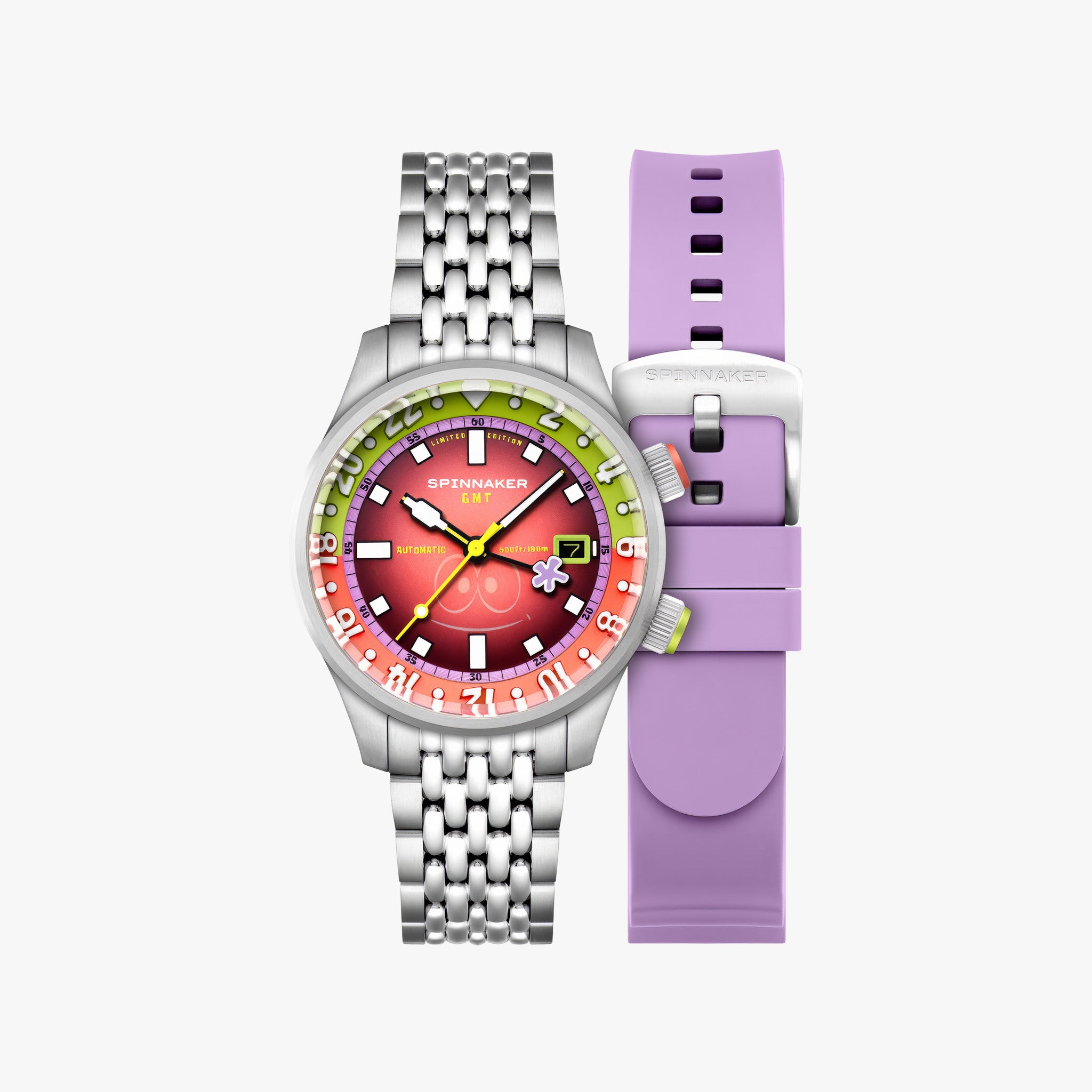 Bradner GMT Automatic SpongeBob SquarePants Limited Edition | Patrick Pink