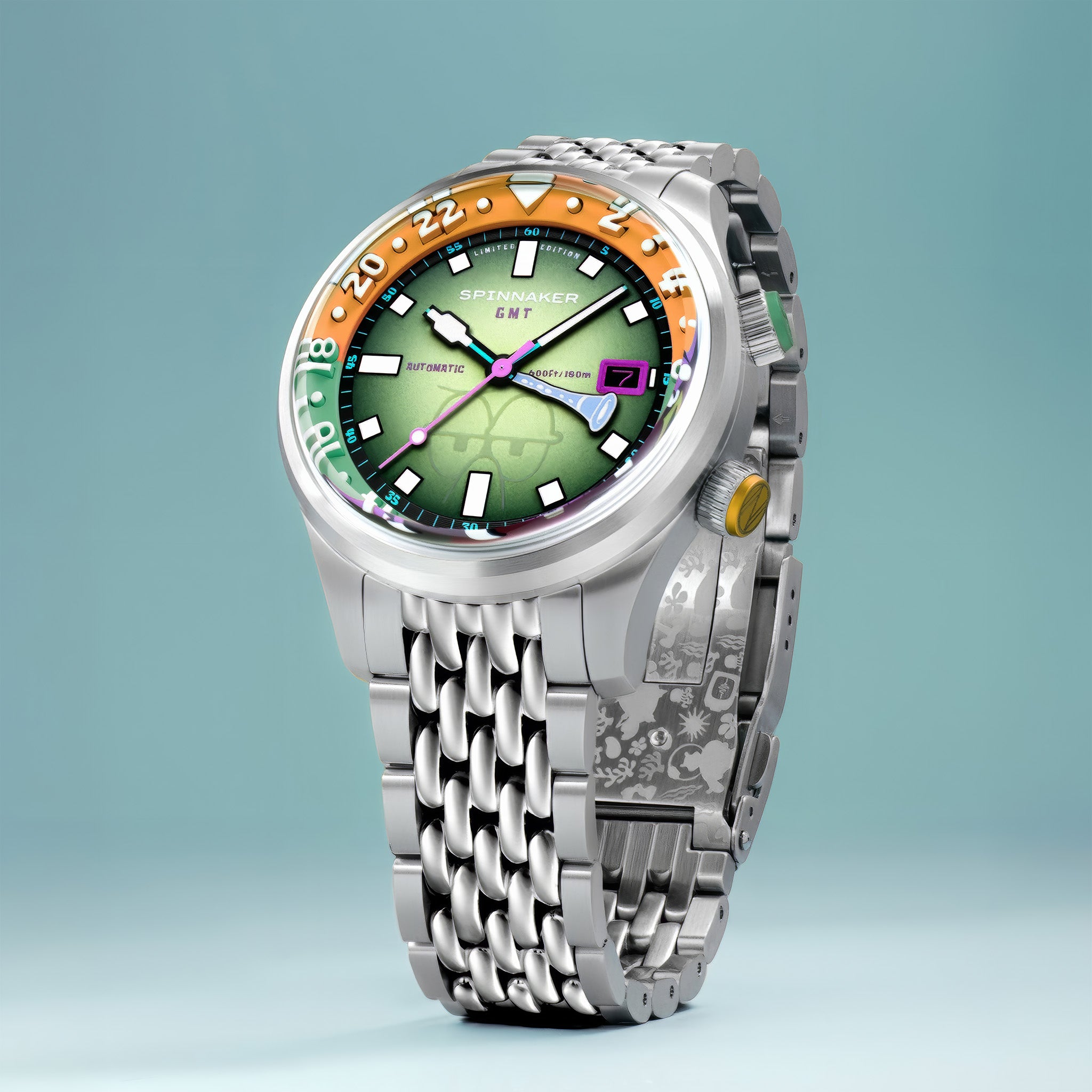 Bradner GMT Automatic SpongeBob SquarePants Limited Edition | Squidward Green