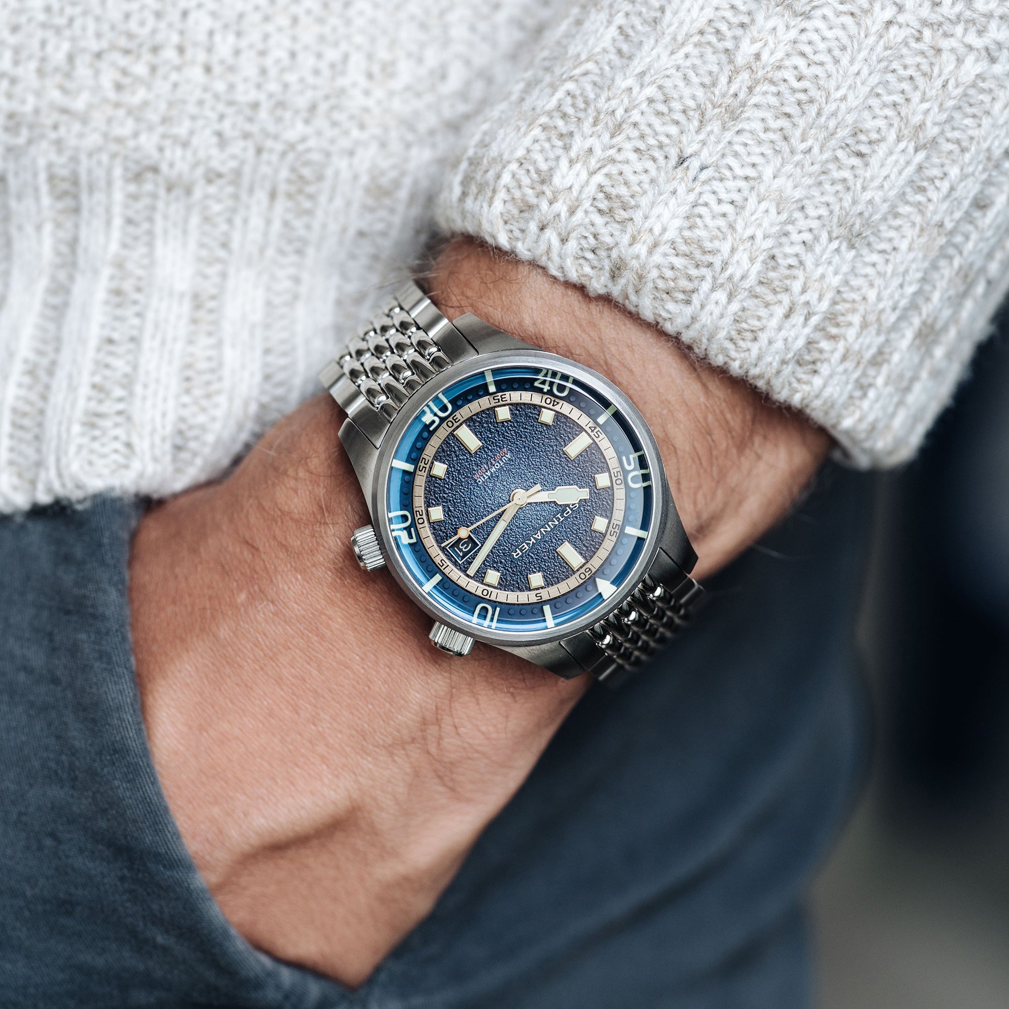 Bradner Automatic | 42mm | Pacific Blue