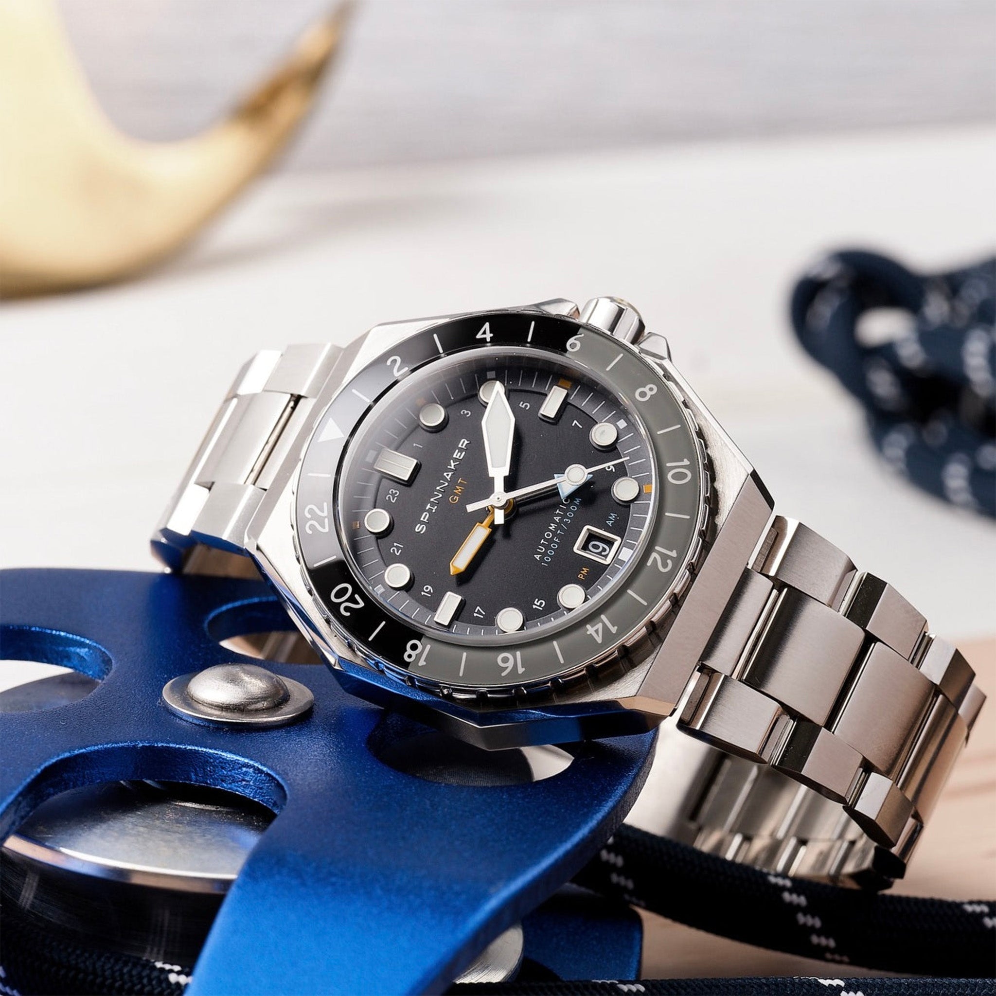 Dumas GMT Automatic | 44 mm | Harbour Grey