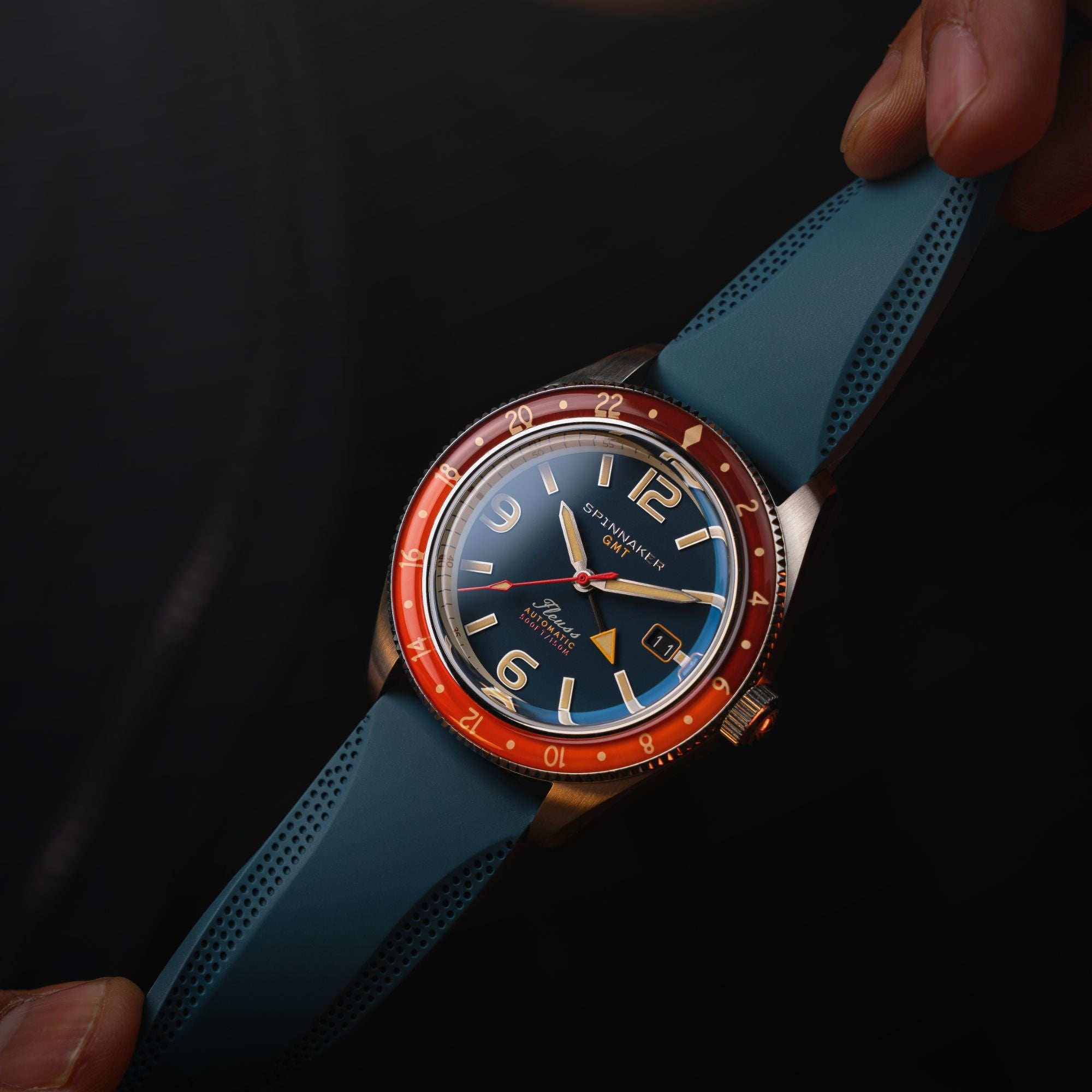 Fleuss GMT Automatic | 43mm | Dark Cerulean Blue