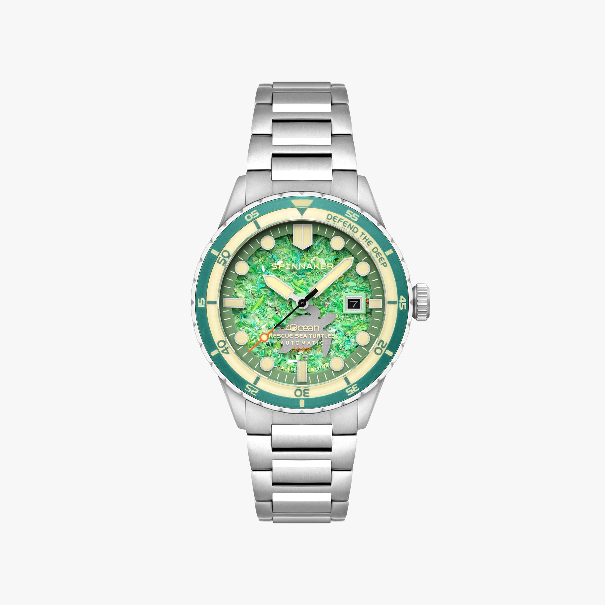 【タグあり】 turtle seahorse SPINNAKER Hass Automatic 4ocean Limited Edition Sea Turtles 43 mm