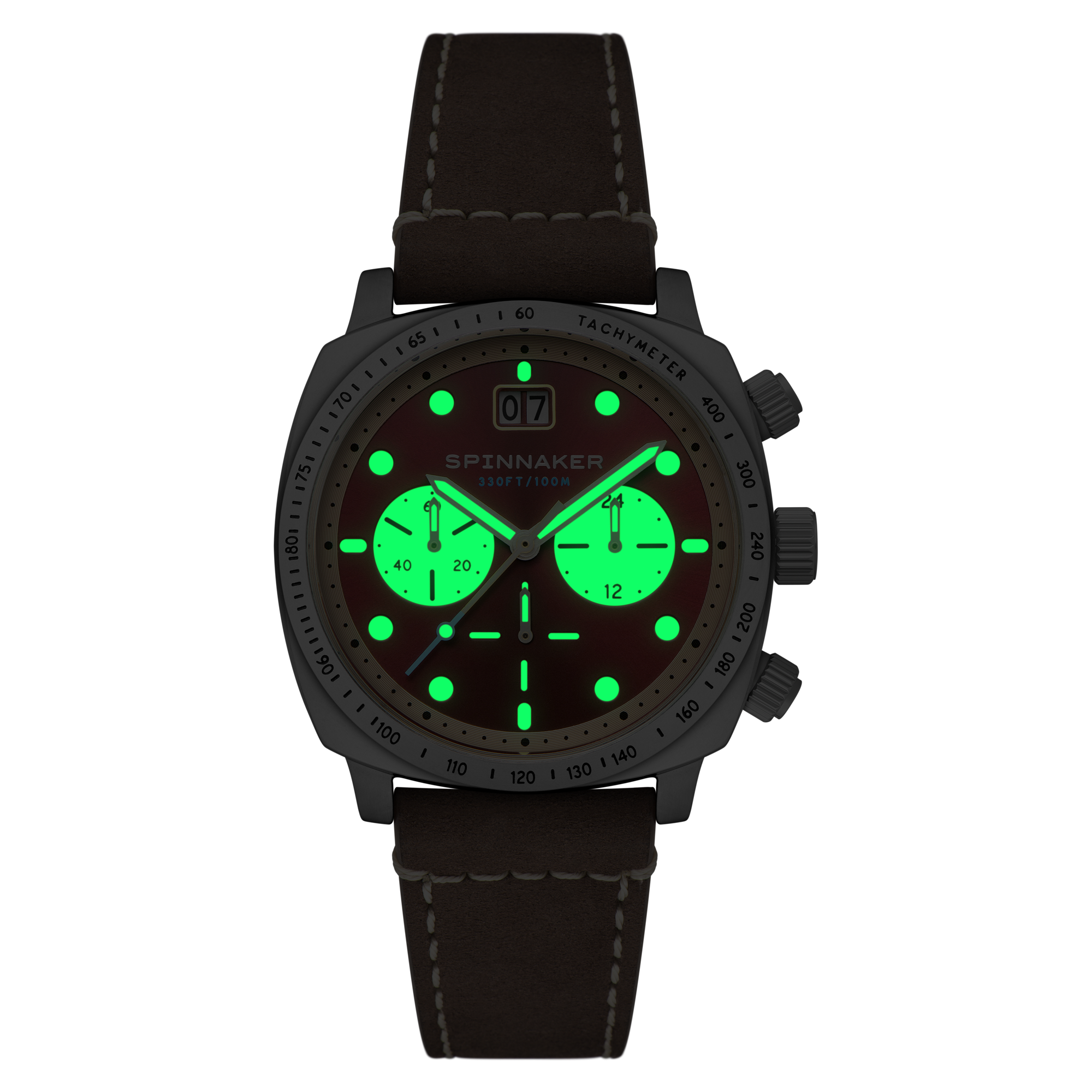 Hull Chronograph | 42mm | Burnt Maroon