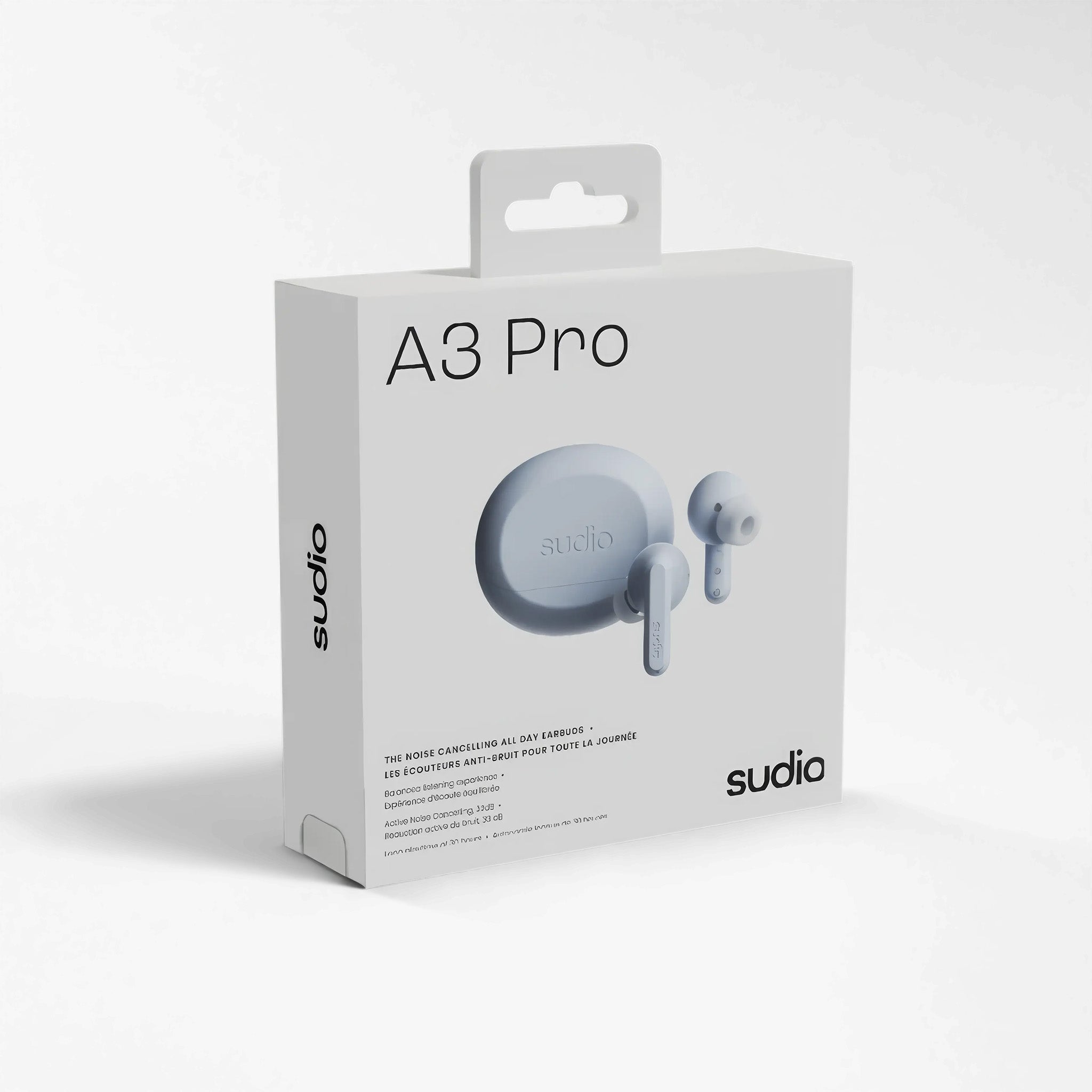 Sudio A3 Pro ANC True Wireless Kulak İçi Kulaklık Powder Blue konforlu bluetooth kulaklık