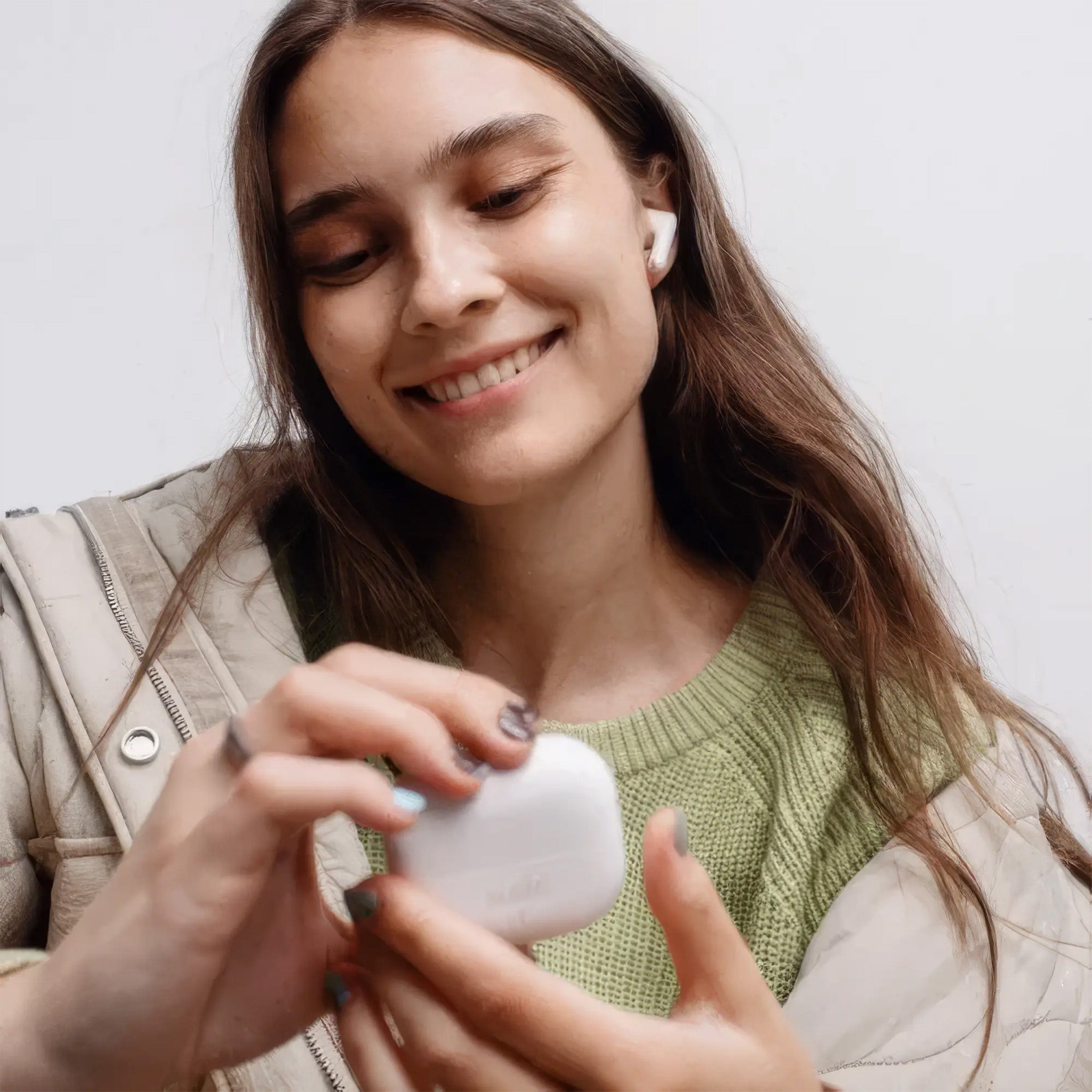 D1 Kablosuz True Wireless Kulak İçi Kulaklık | White