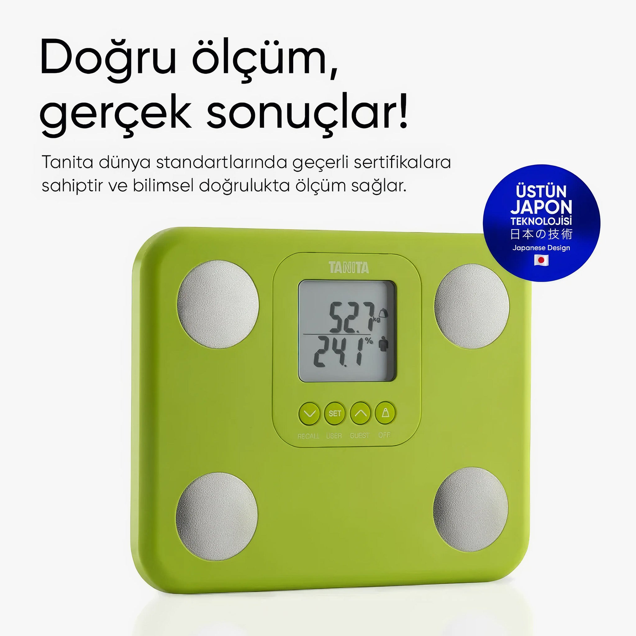 BC 730 Akıllı Dijital Vücut Analiz Tartısı | Innerscan | Beyaz