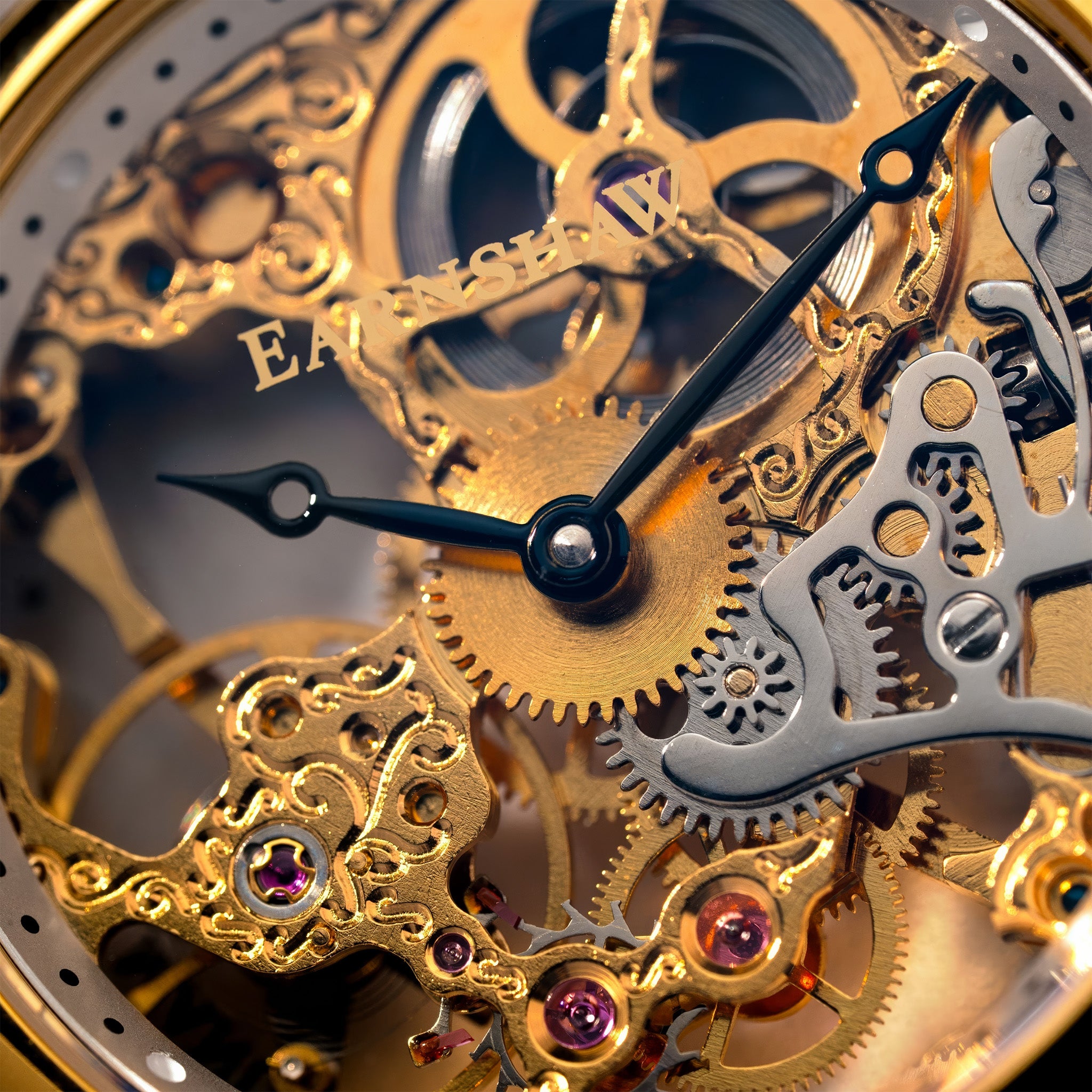 Bauer Mechanical Skeleton | 42 mm | Sandy Gold