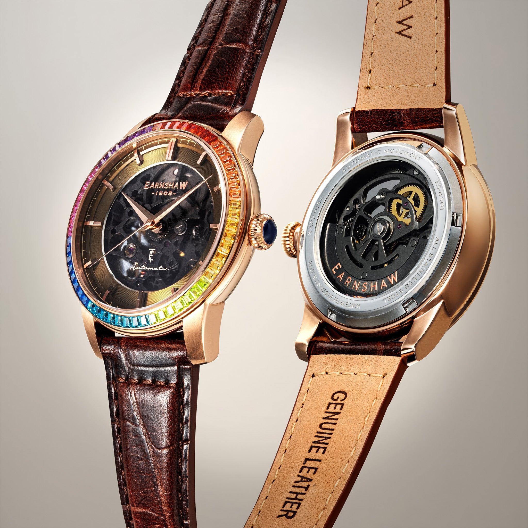 Celestial Glory Skeleton Automatic | 40 mm | Amber Brown