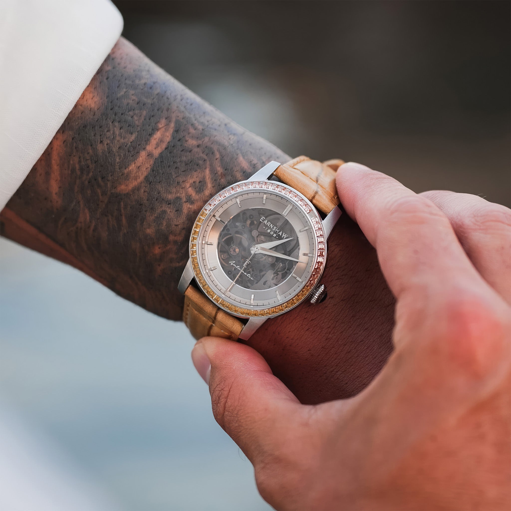 Celestial Glory Skeleton Automatic | 40 mm | Caramel