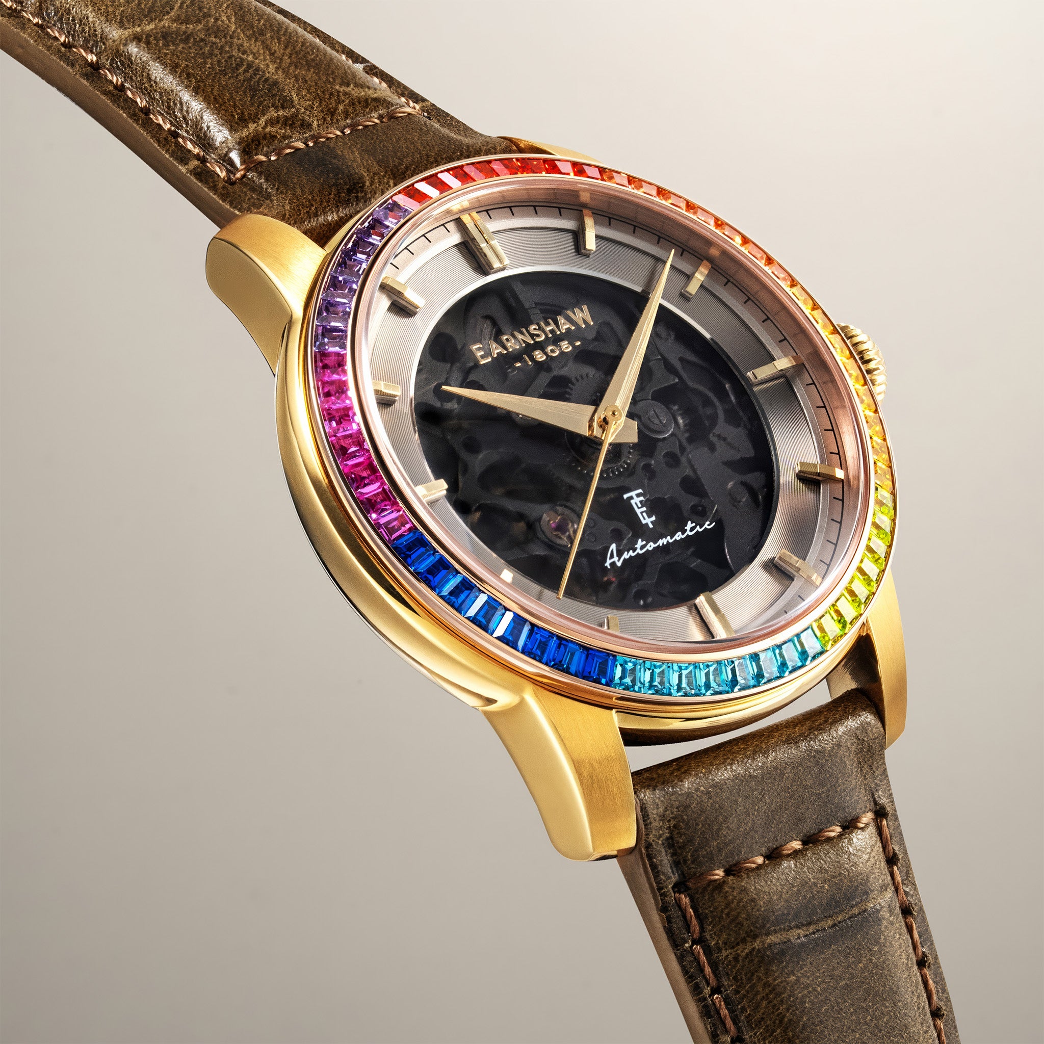 Celestial Glory Skeleton Automatic | 40 mm | Walnut Brown