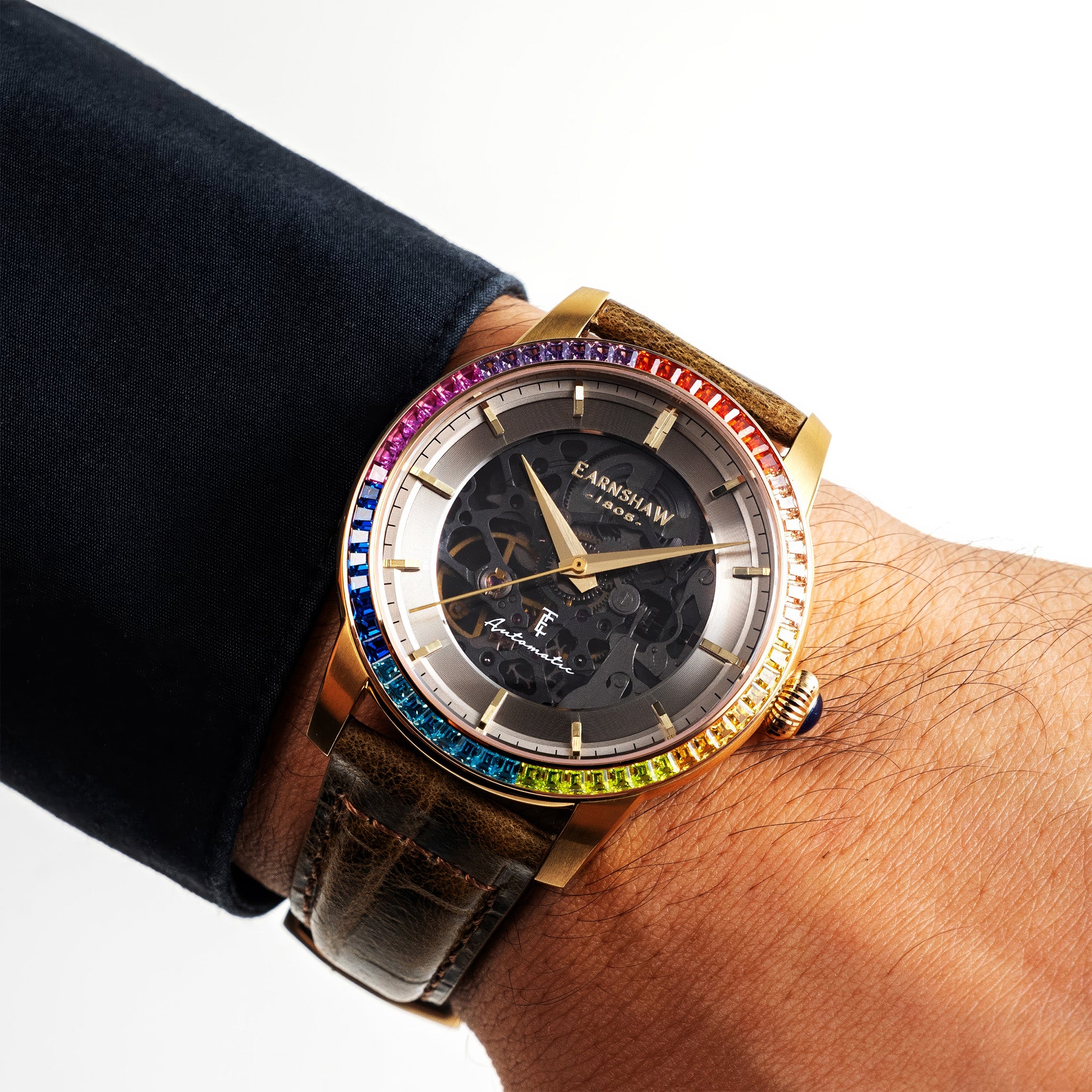 Celestial Glory Skeleton Automatic | 40 mm | Walnut Brown