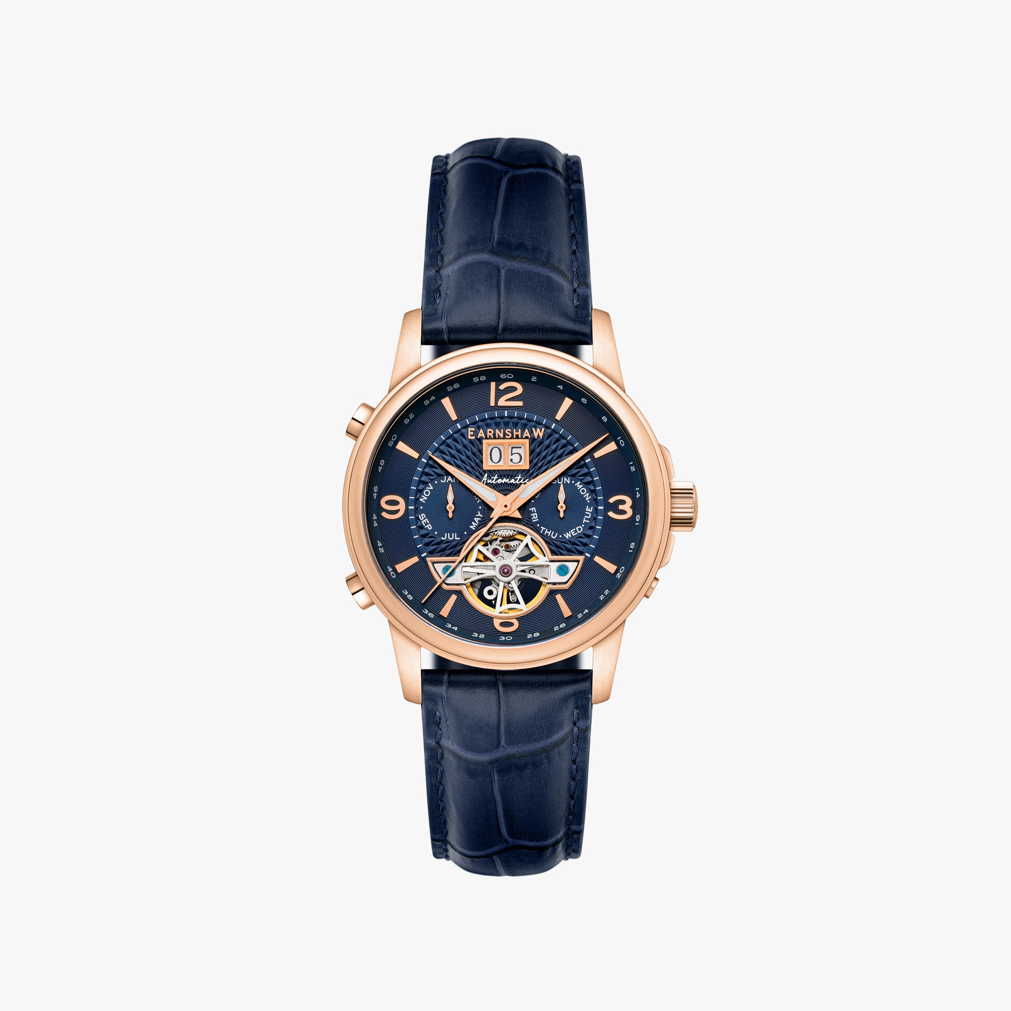 City Of London Marylebone Grand Date Calendar Open Heart Automatic | 42 mm | Midnight