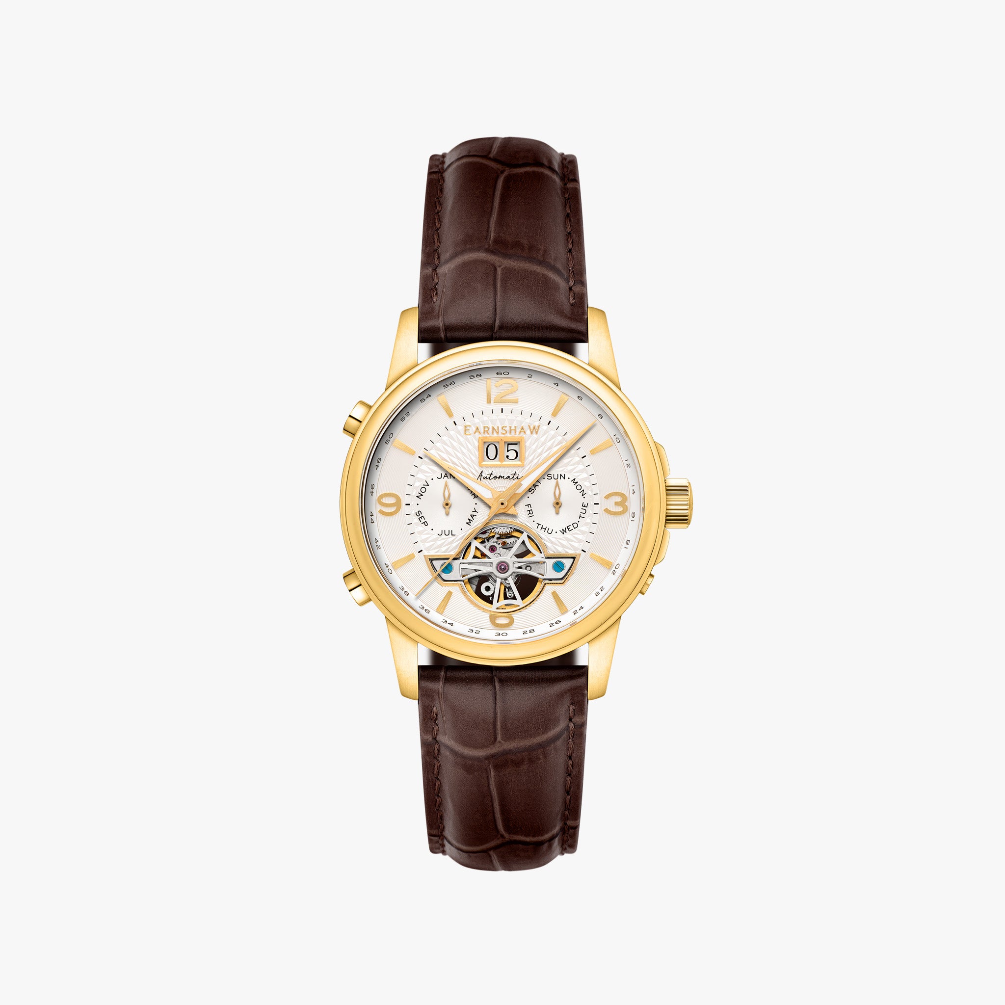 City Of London Marylebone Grand Date Calendar Open Heart Automatic | 42 mm | Solstice Gold