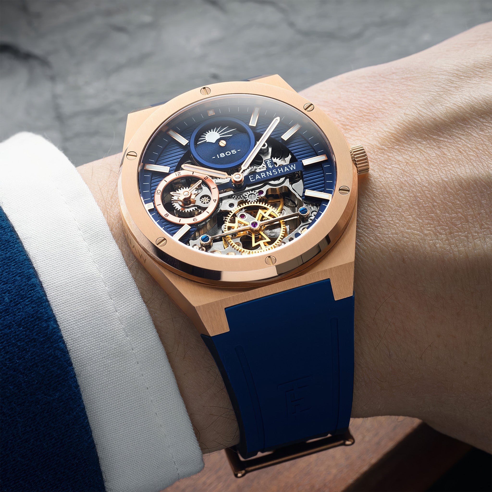 Drake Dual Time Automatic | 42.5 mm | Indigo Blue