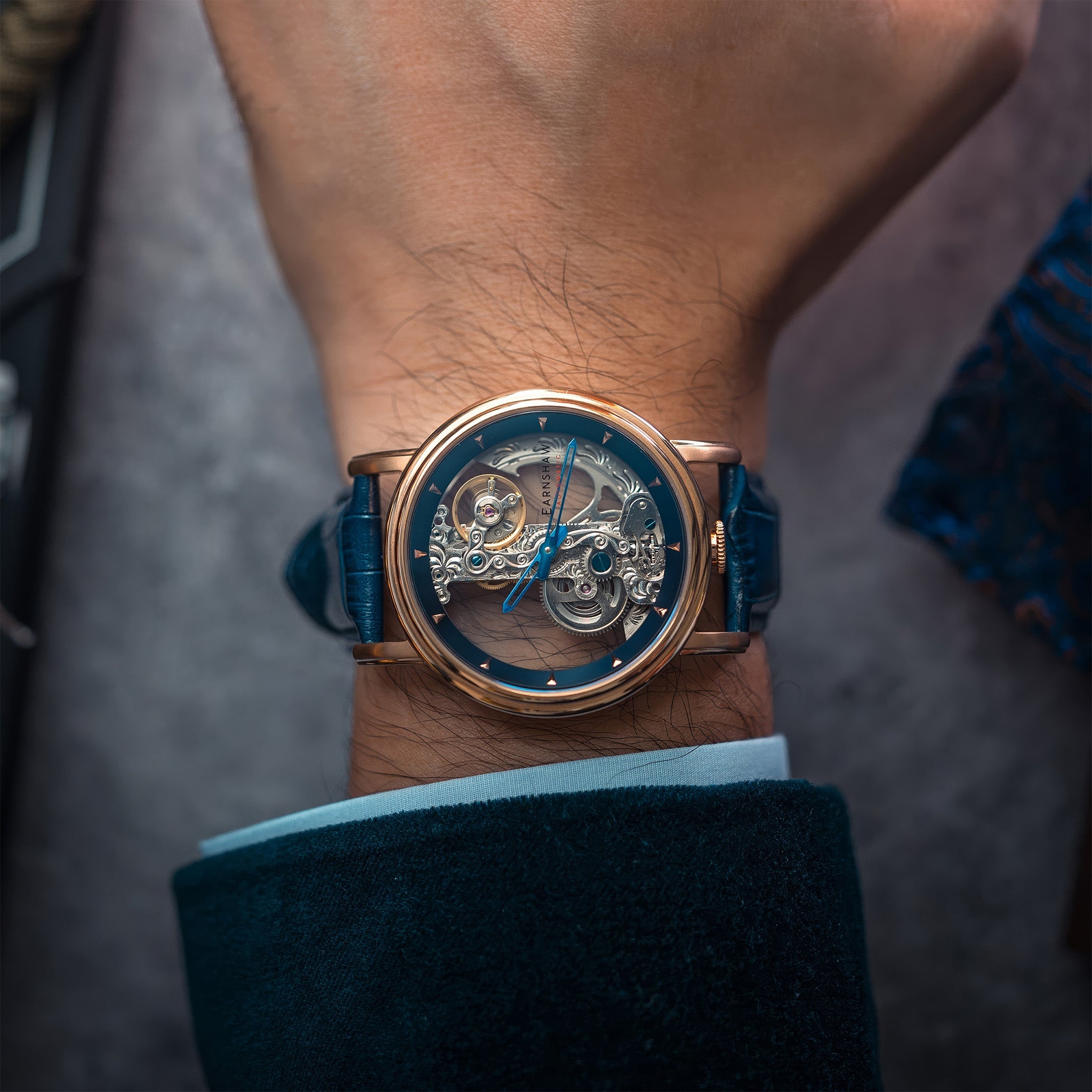 Fowler Bridge Automatic | 43 mm | Blue Rose Gold