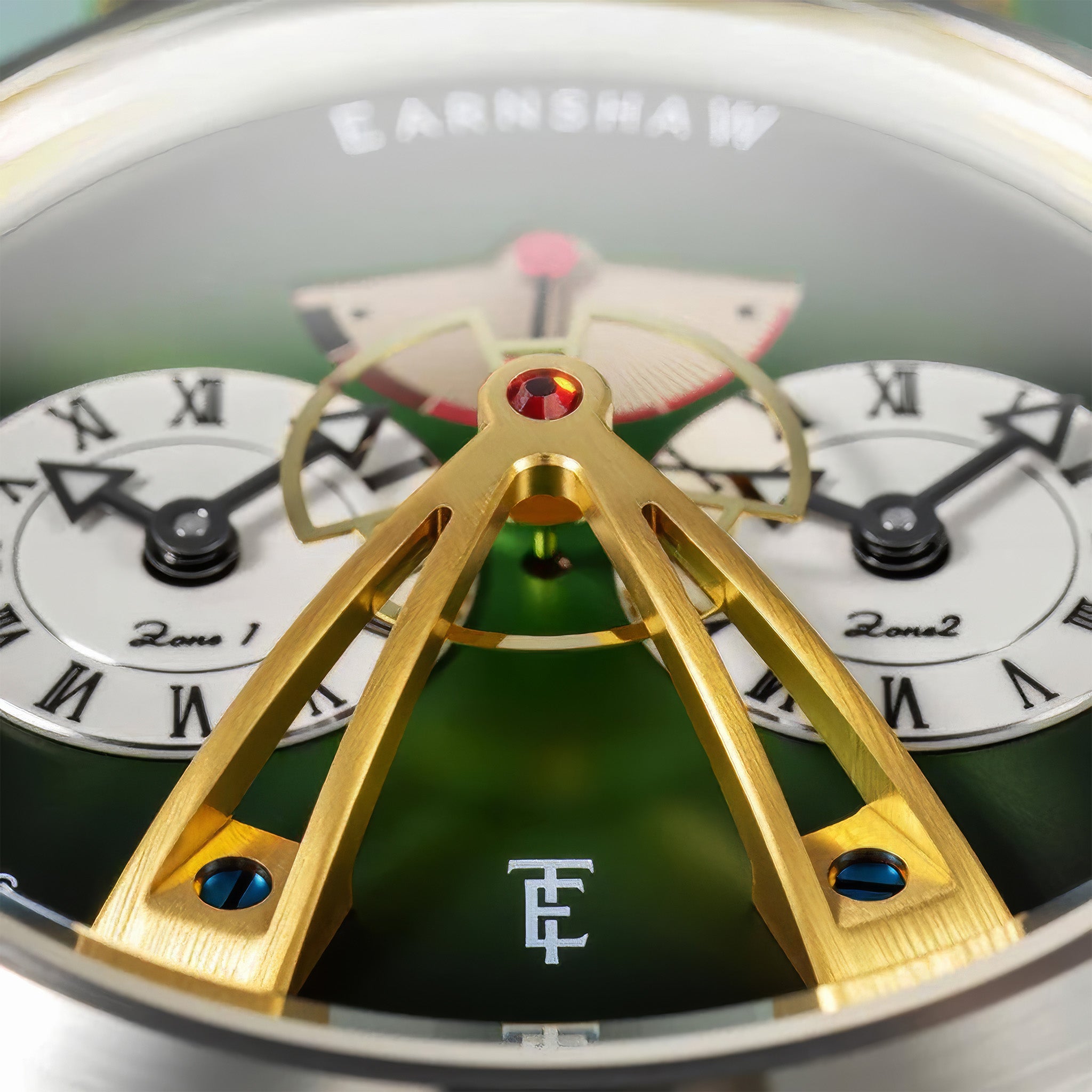 Heritage Beaufort Power Reserve Dual Time Automatic | Green Fumé