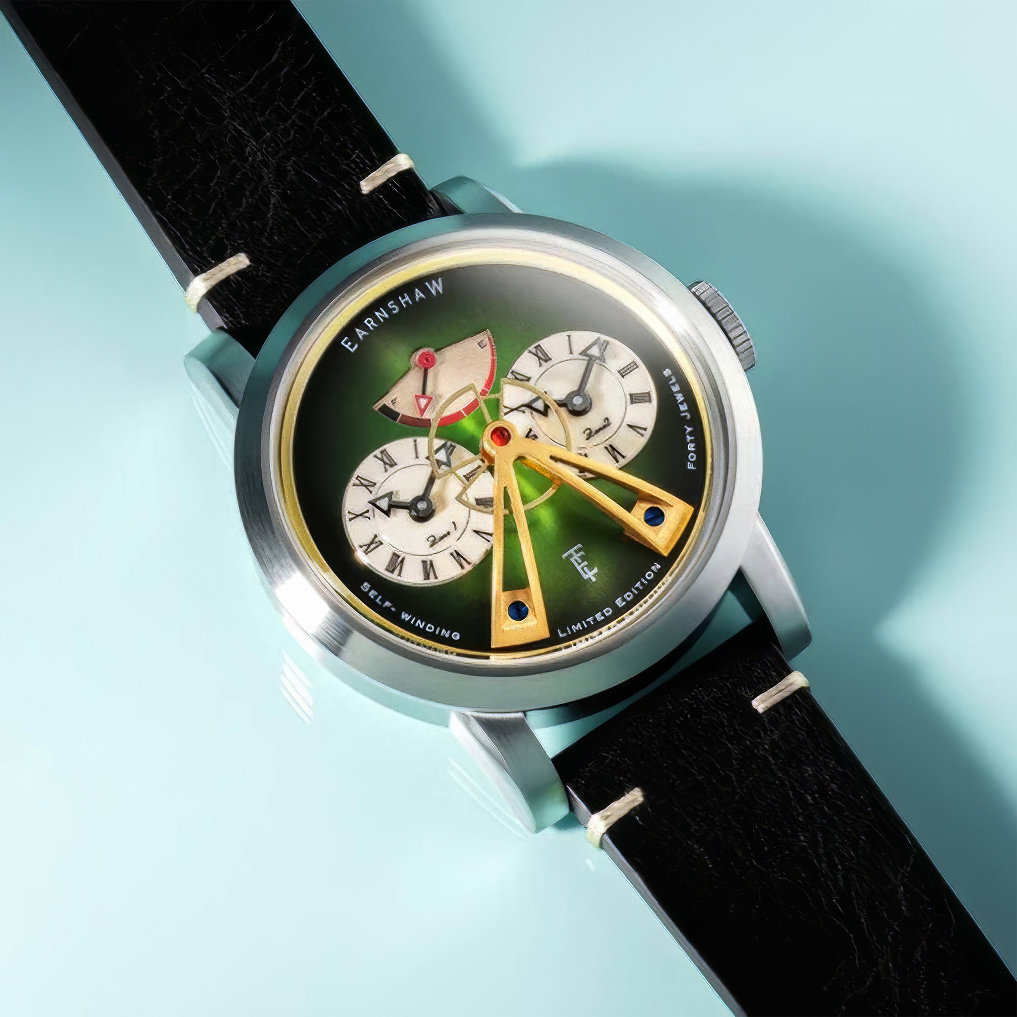 Heritage Beaufort Power Reserve Dual Time Automatic | Green Fumé