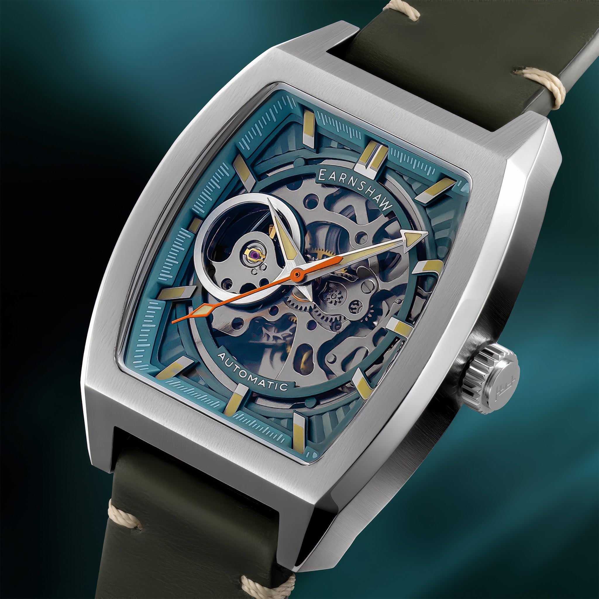 Heritage Wellington Skeleton Automatic | mint green