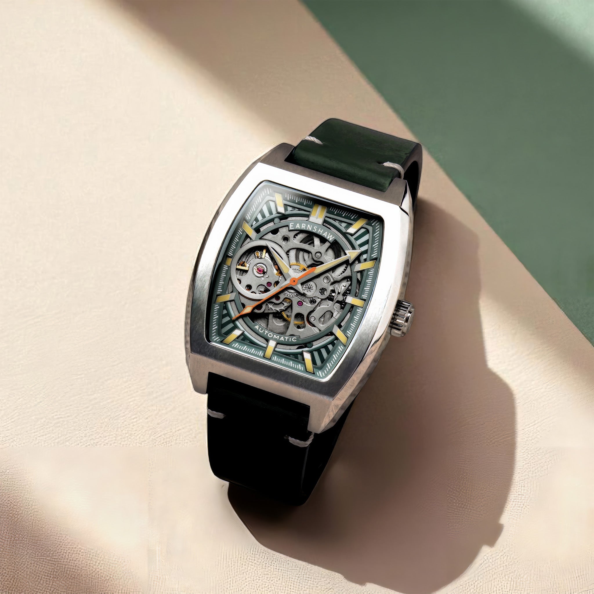 Heritage Wellington Skeleton Automatic | mint green