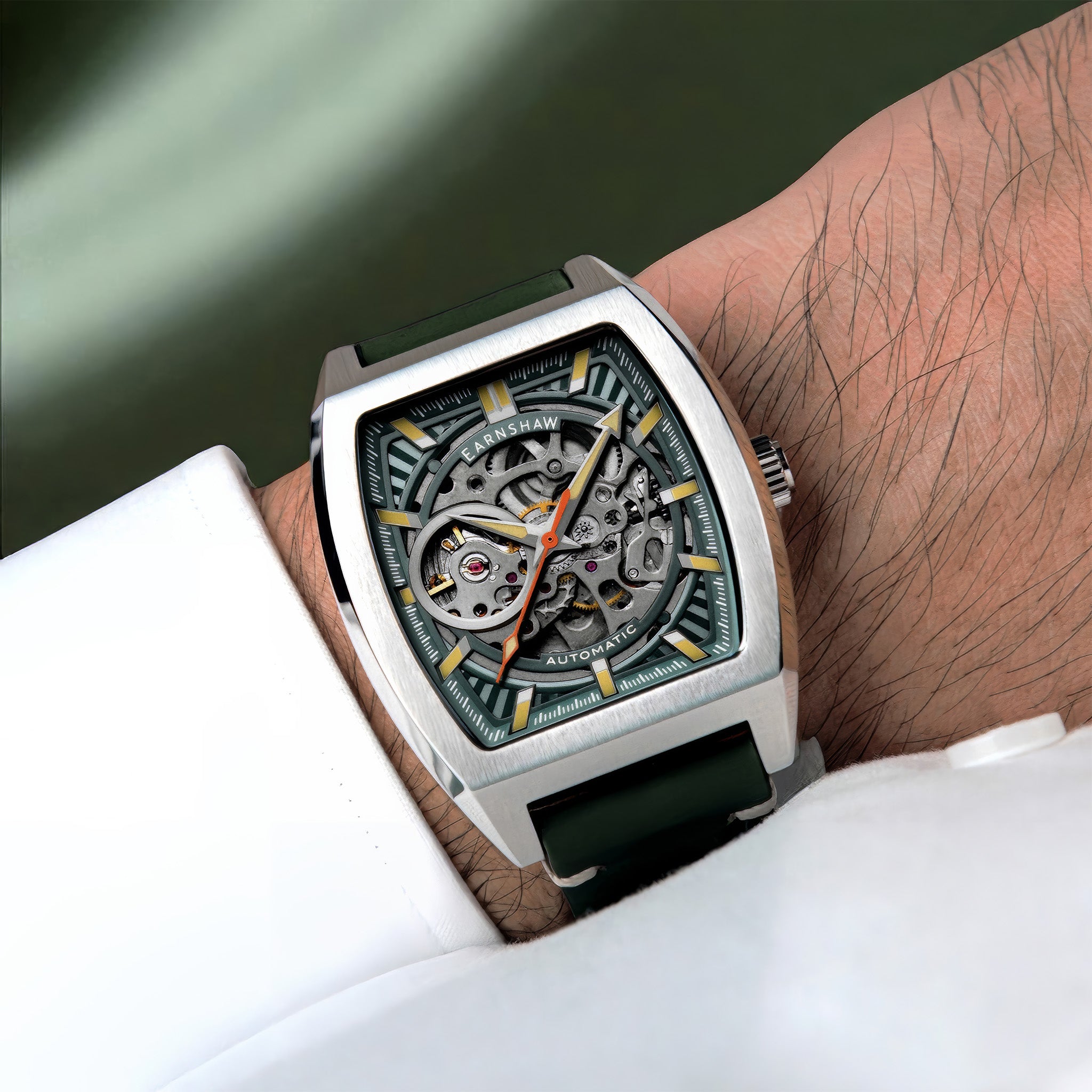 Heritage Wellington Skeleton Automatic | mint green