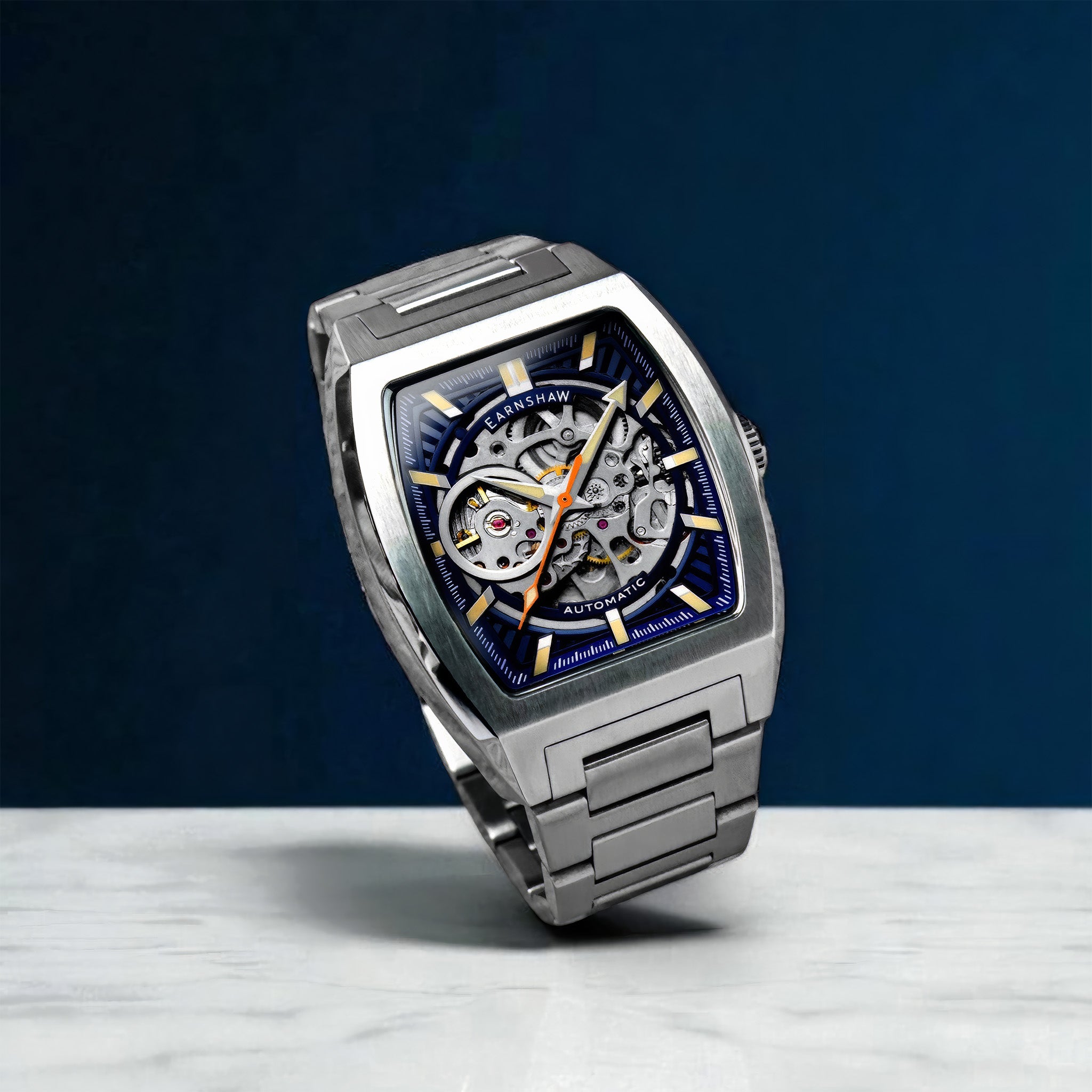 Heritage Wellington Skeleton Automatic | Steel Blue