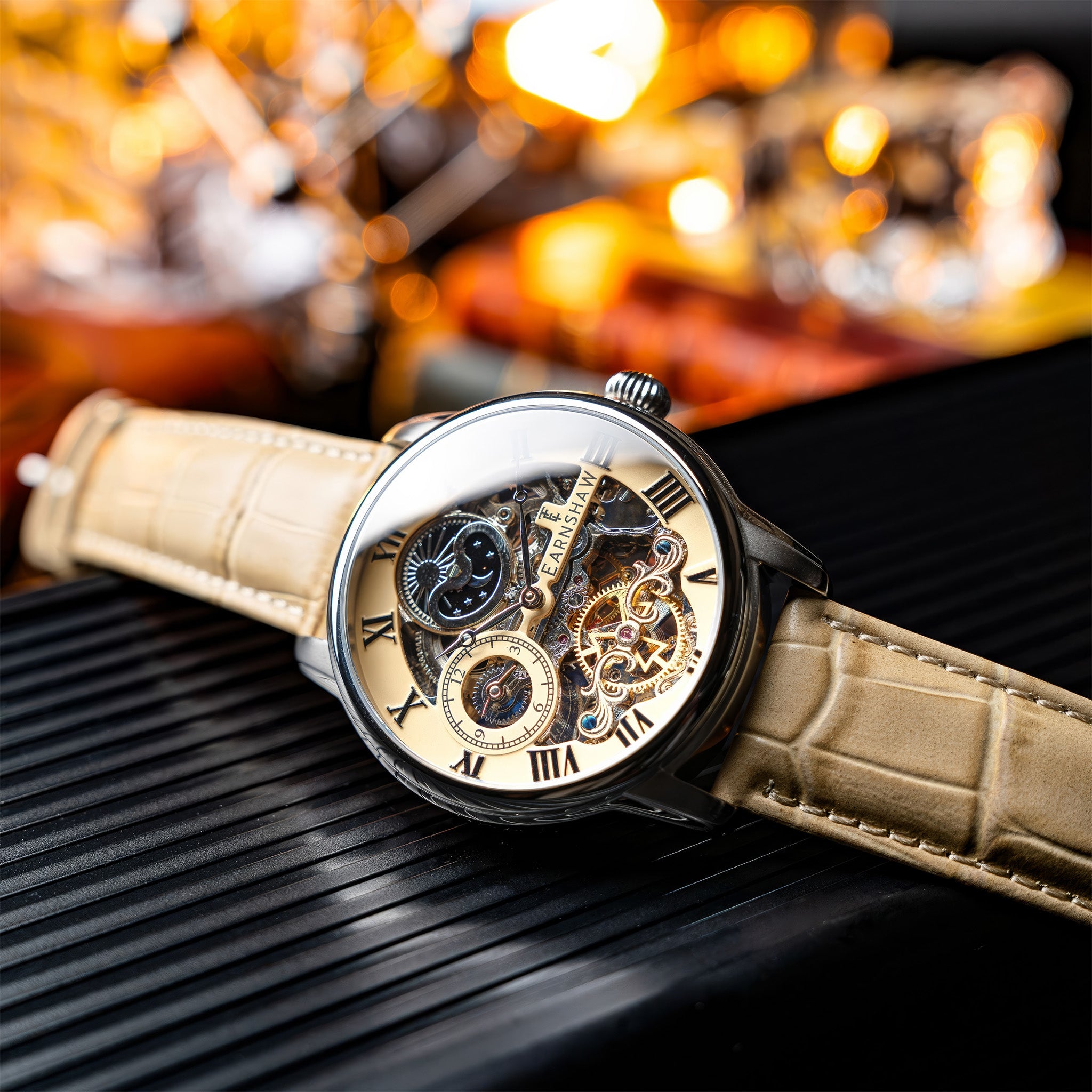 Longitude Automatic Skeleton | 44 mm | Chicory Brown