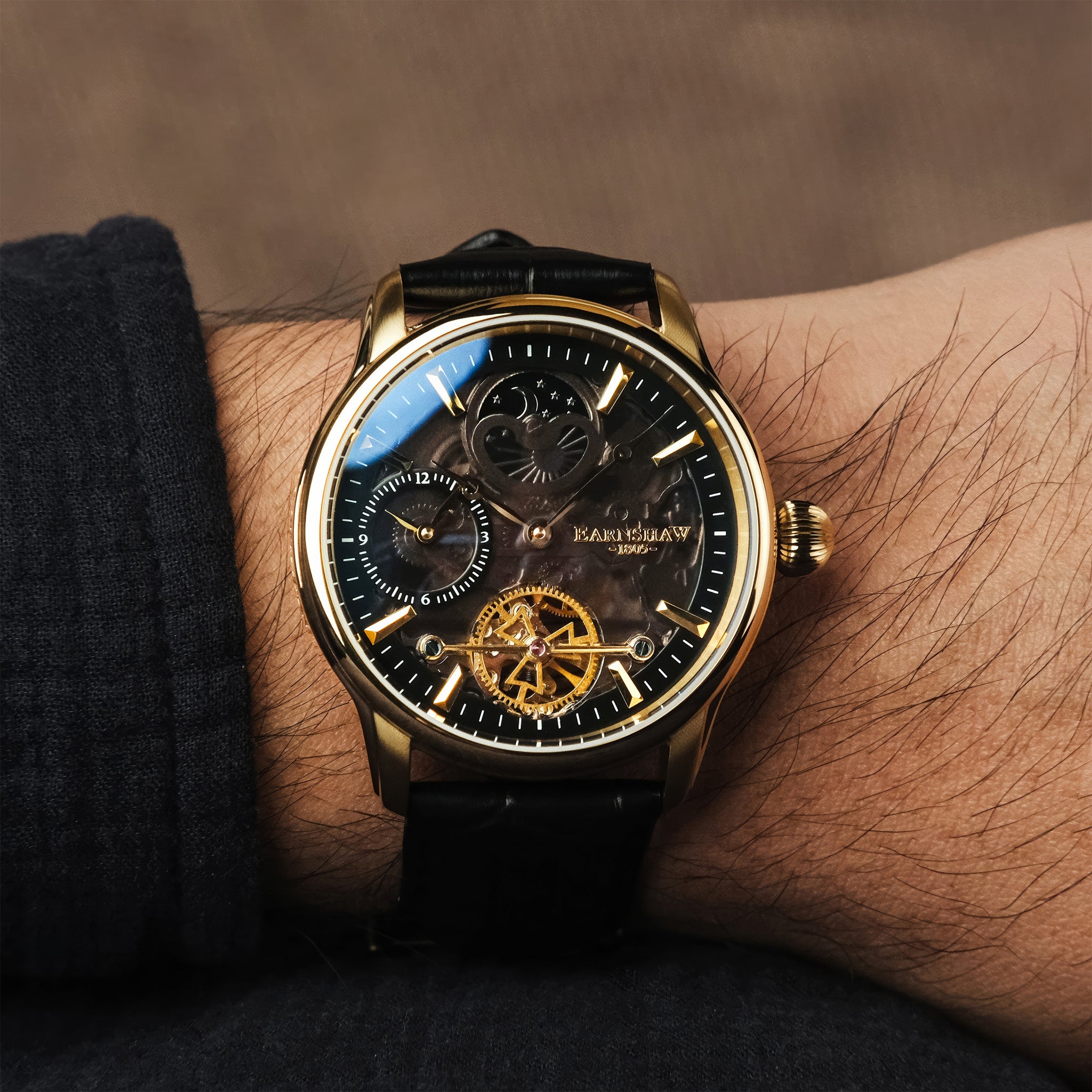 Longitude Shadow Automatic | 42 mm | Black Gold